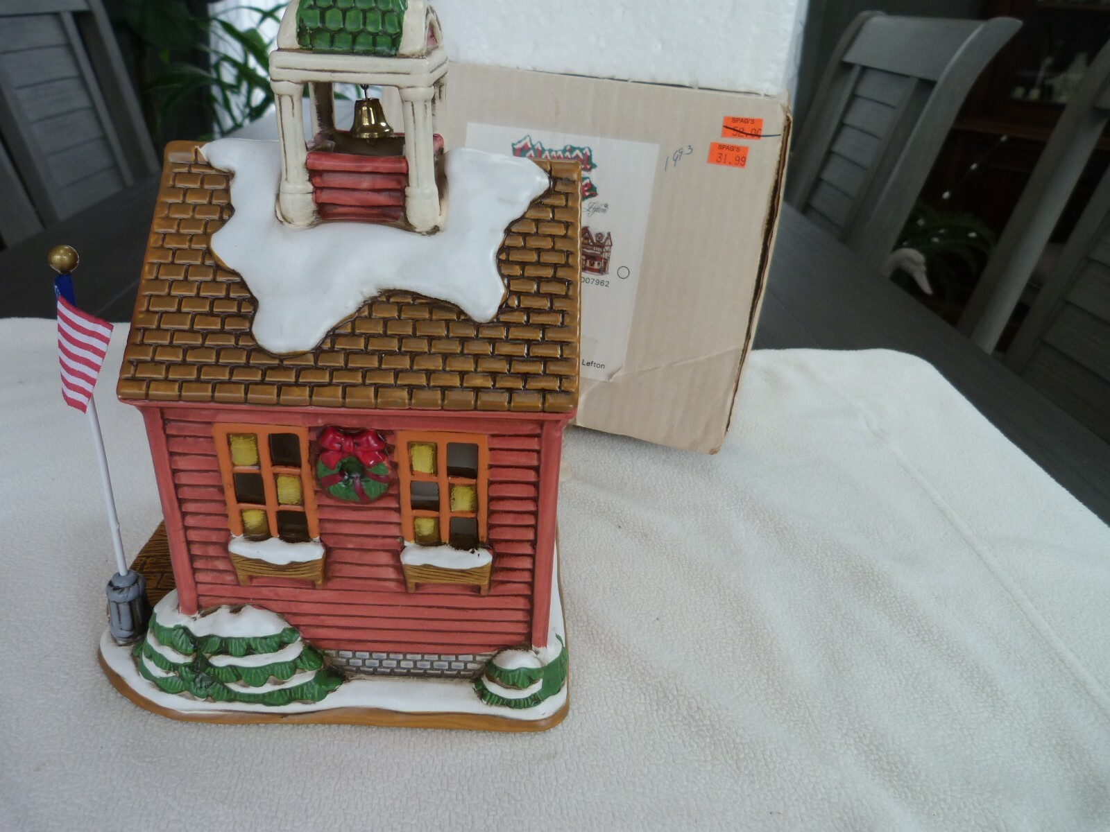 Lefton Colonial Village Northpoint School 1991 TWD07960 Byron Wood Boxed VTG