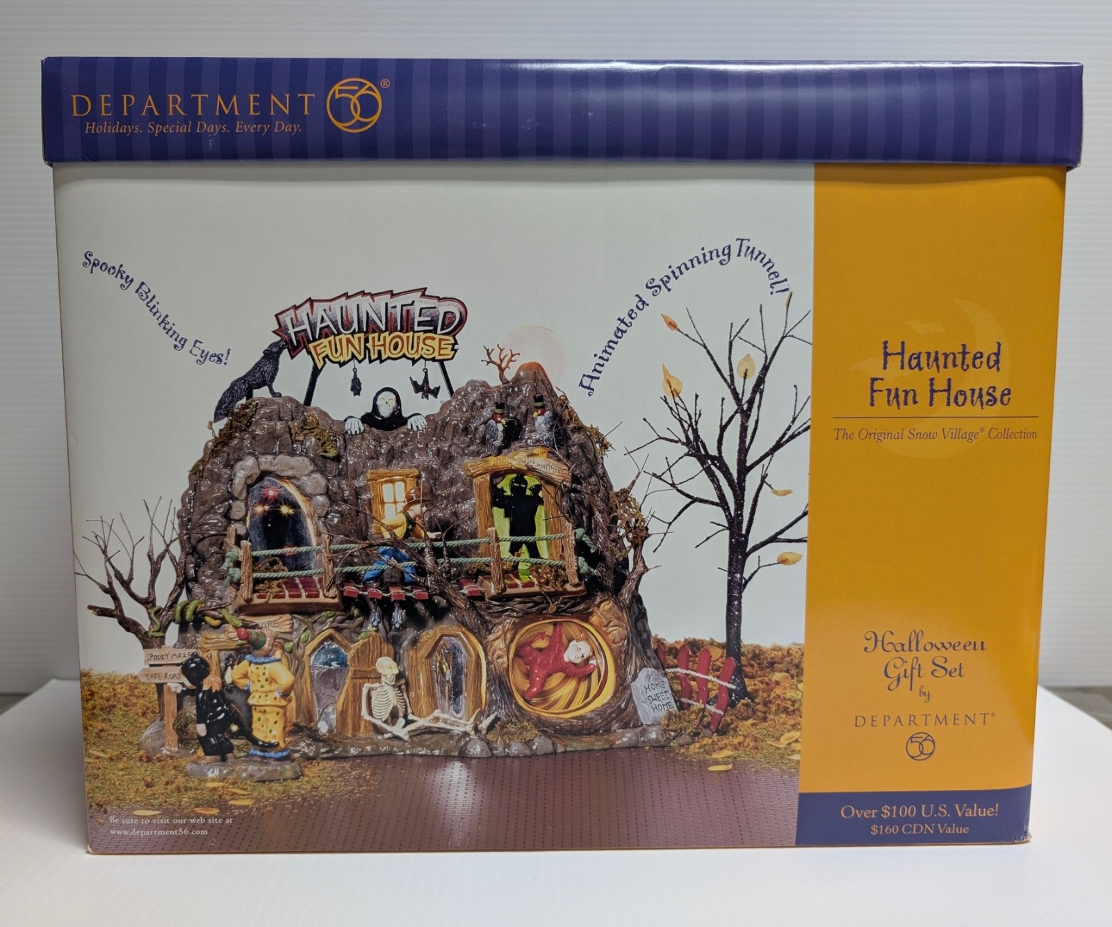RARE Dept 56 Halloween Haunted Fun House #56.55094 NRFB RETIRED