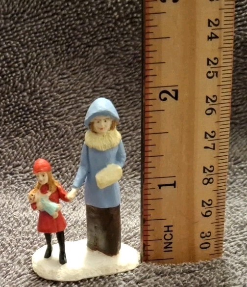 Lemax Mother And Child Christmas Village Figurine 2 Inches Tall