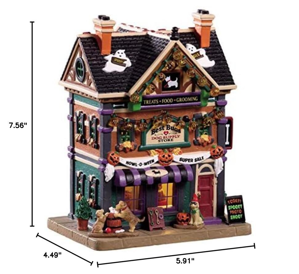 Lemax Spooky Town Lighted Building Multicolor Sculpture With LED Cord 2019
