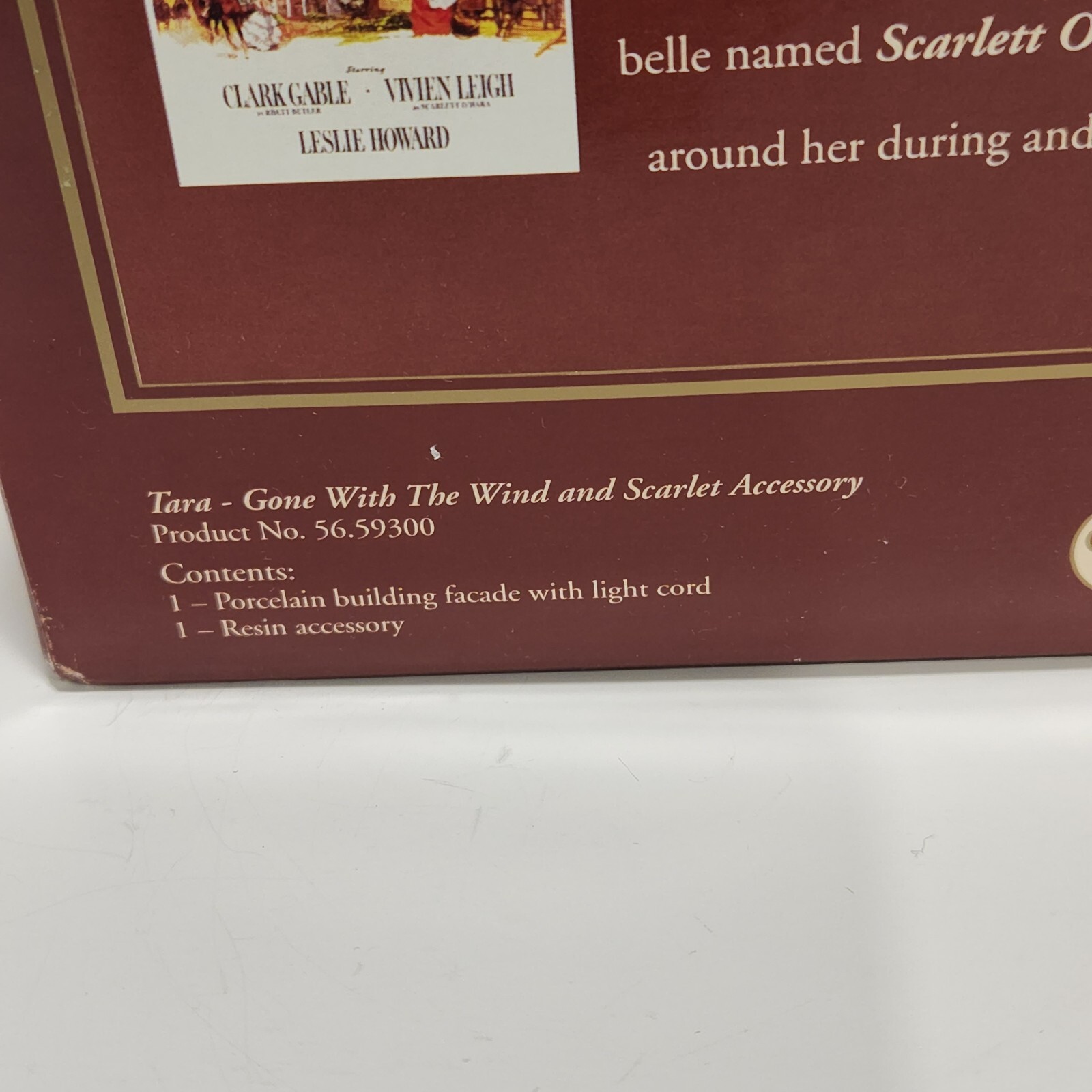 Department 56 GONE WITH THE WIND Christmas Village House w/Scarlett O’Hara -READ