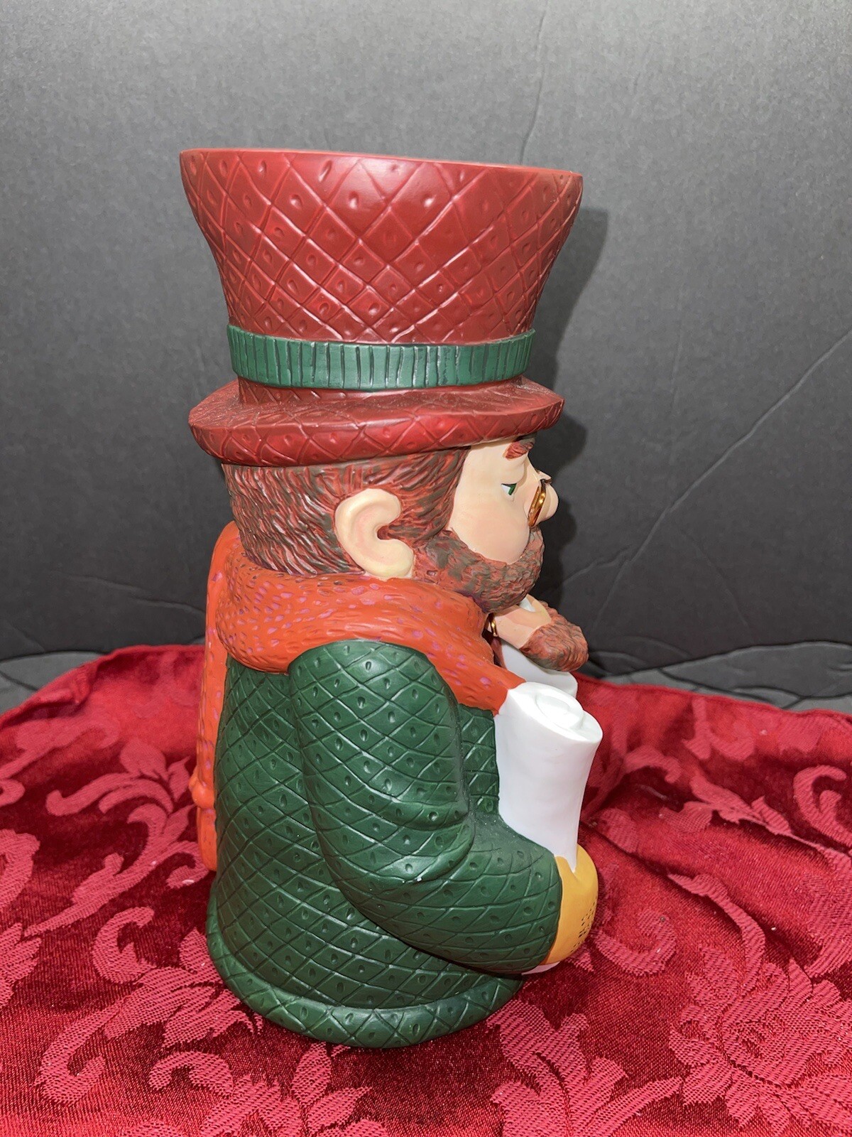 Dept 56 -9” Charles Dickens Candle Pillar Holder Heritage Village- Chip
