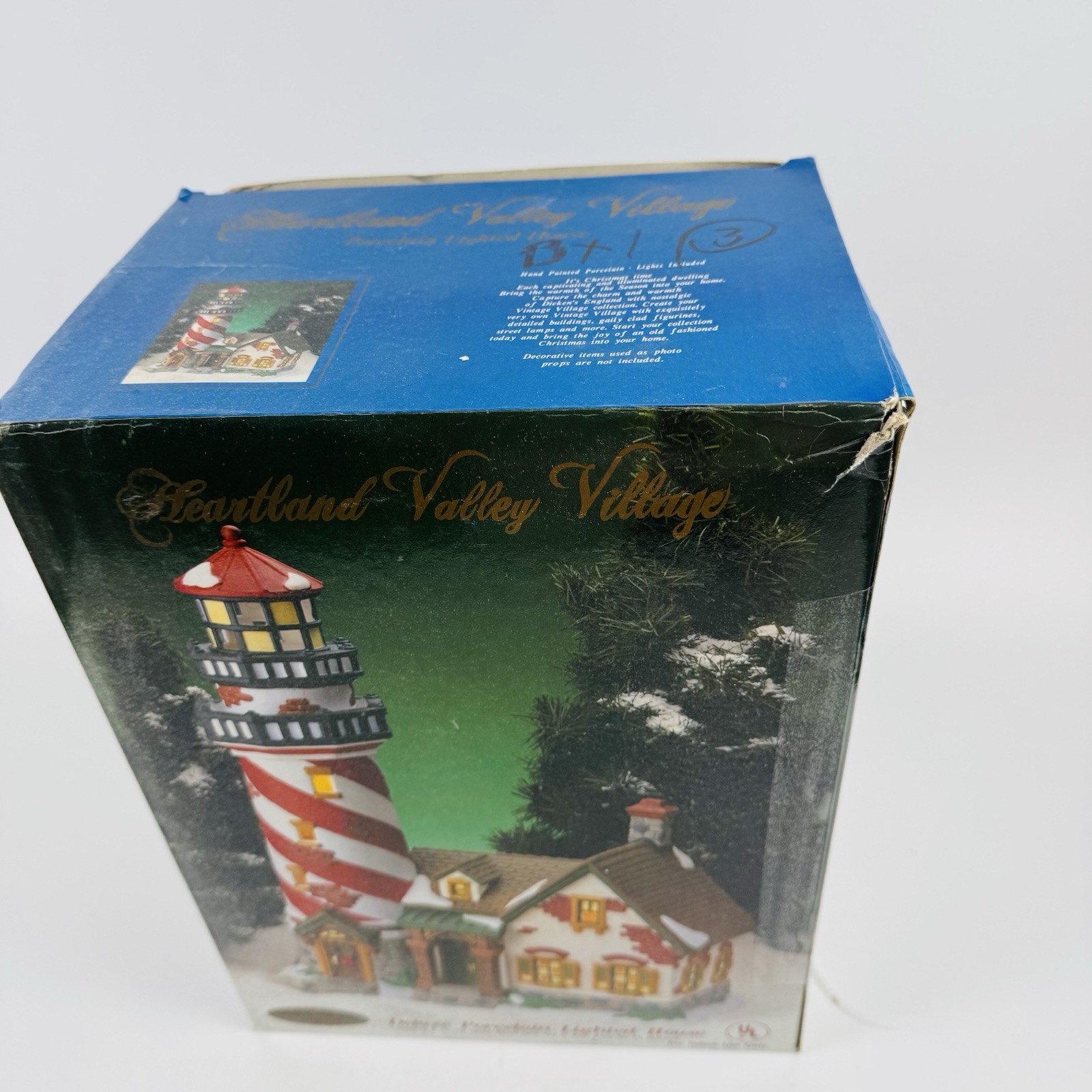 O’Wells Lighthouse Christmas Heartland Valley Village Limited Edition W Box 1999