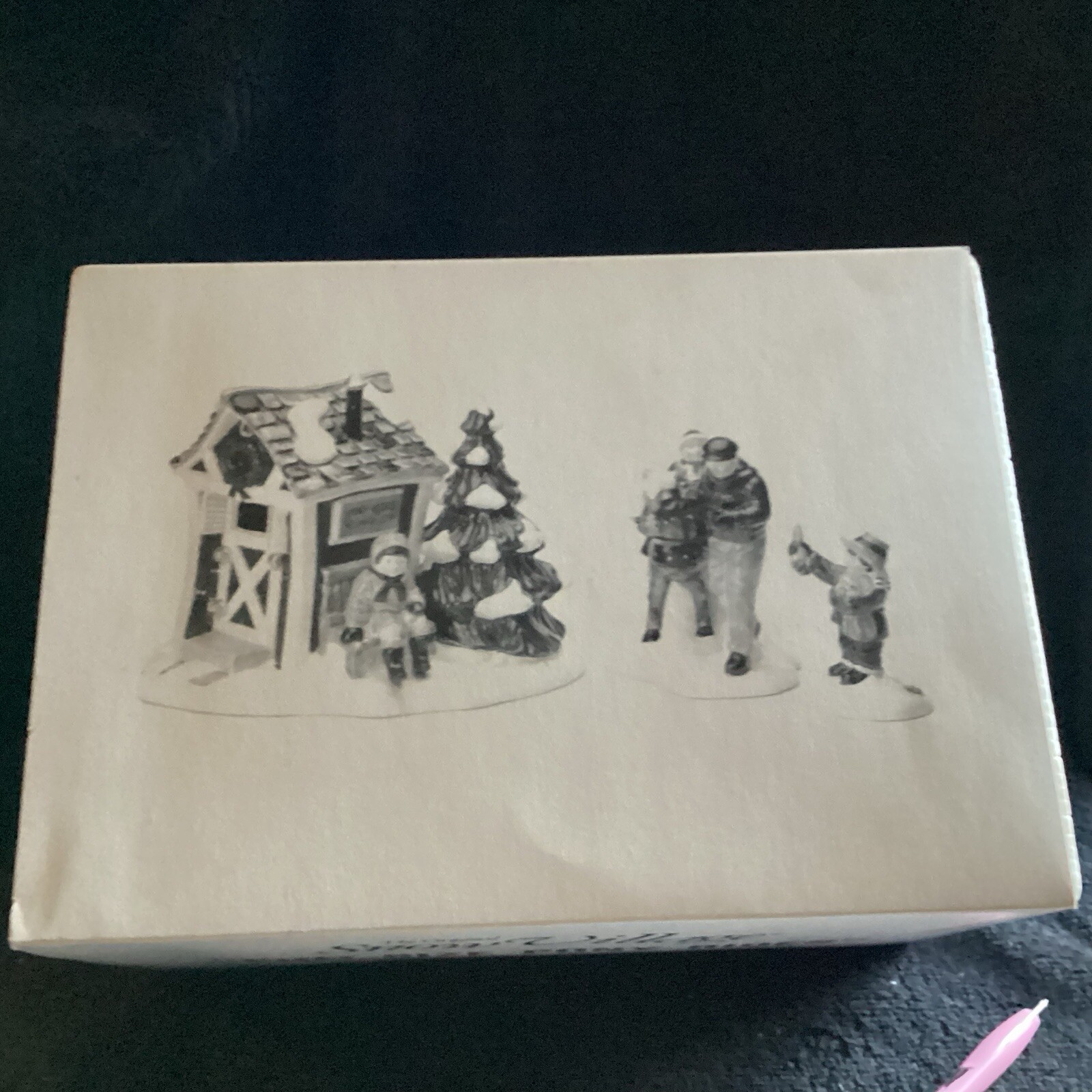 Department 56 Snow Village Pint-Size Pony Rides 5453-4, Original Box & Sleeve
