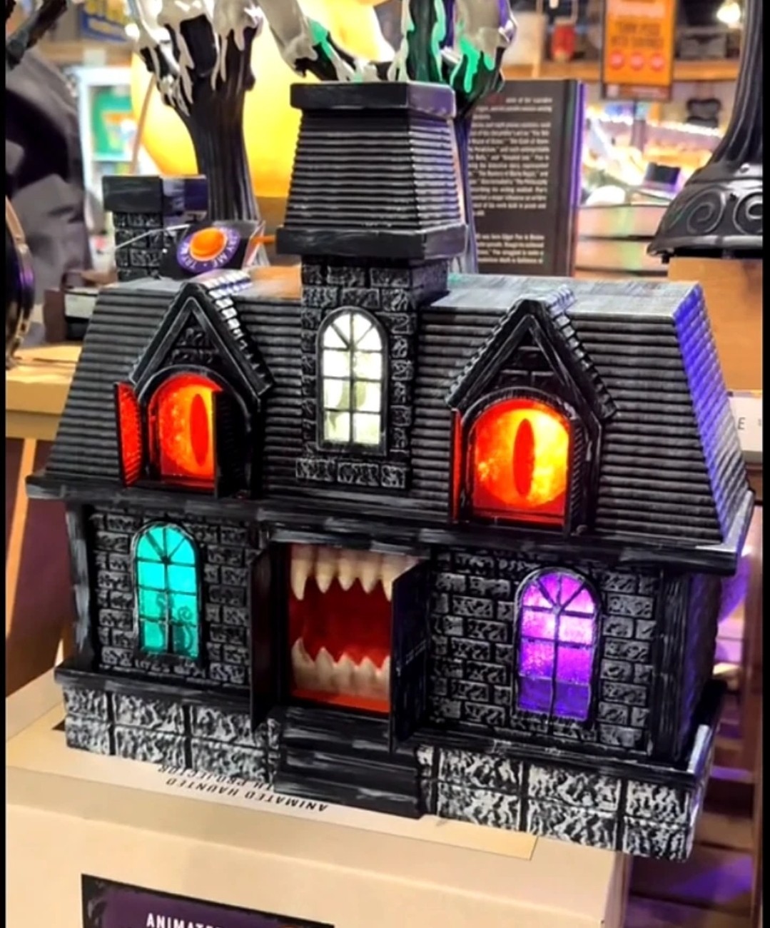 Animated Haunted House with Projection Lights & Sounds! Cracker Barrel Exclusive