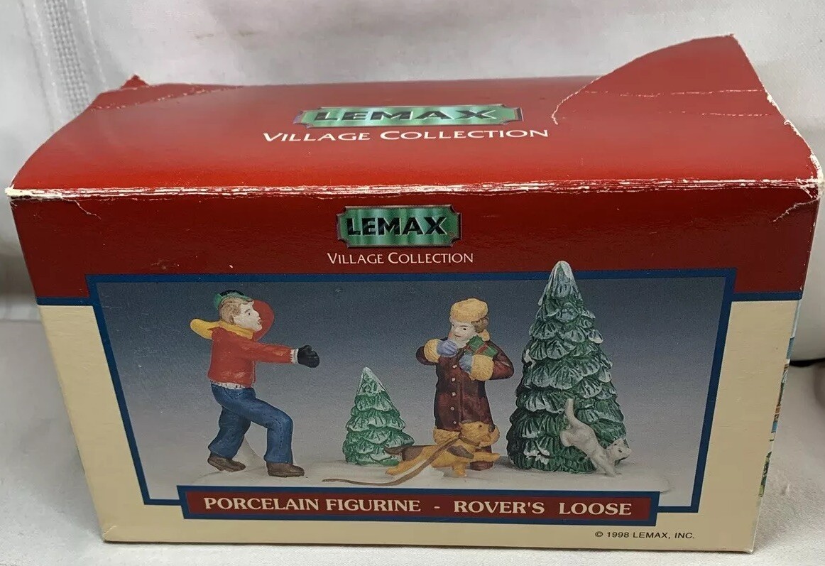 1998 Lemax Vintage Porcelain Figurine ROVER’S LOOSE Christmas Village #83259
