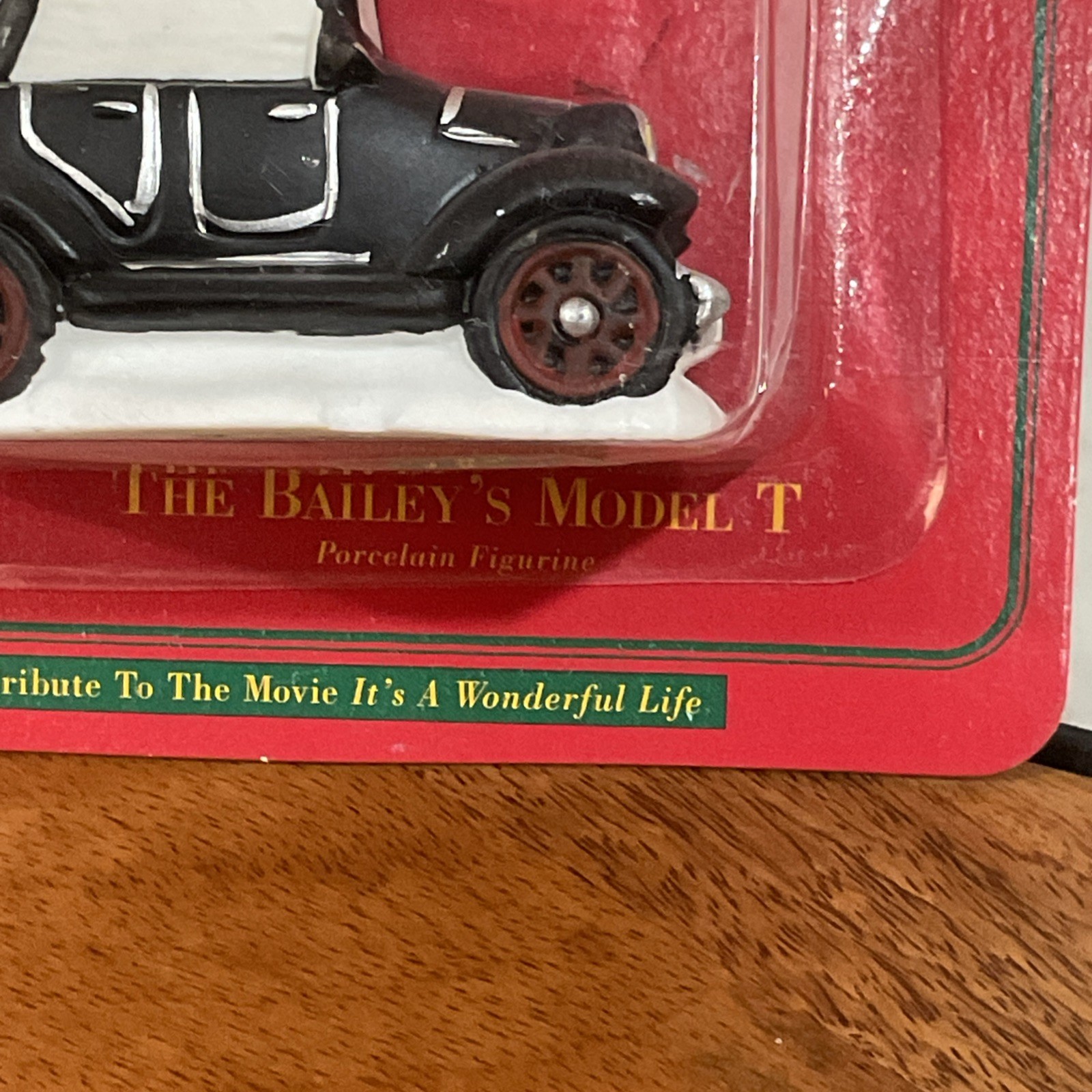 1995 It’s A Wonderful Life Bailey’s Model T Car Porcelain Figurine New