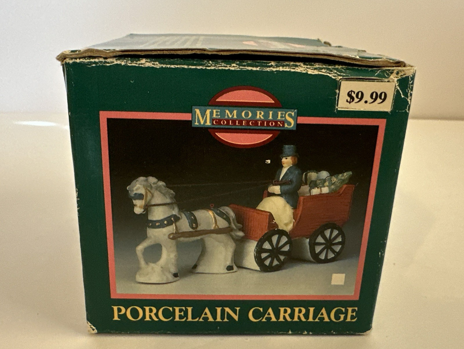 Vintage Venture Memories Porcelain Horse Drawn Carriage