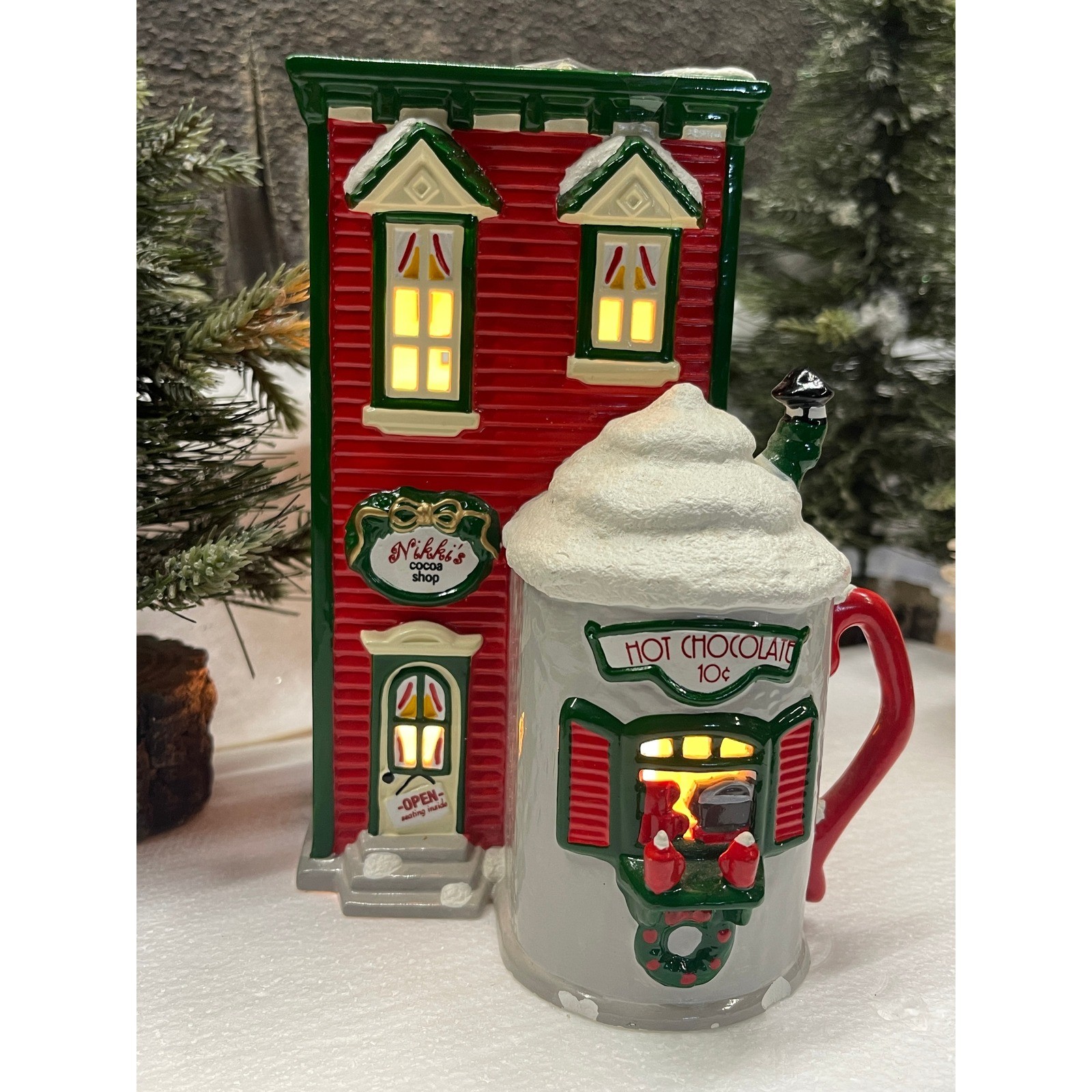 Department 56 Snow Village NIKKI’S COCOA SHOP 54897 Unboxed / Flaws Bargain