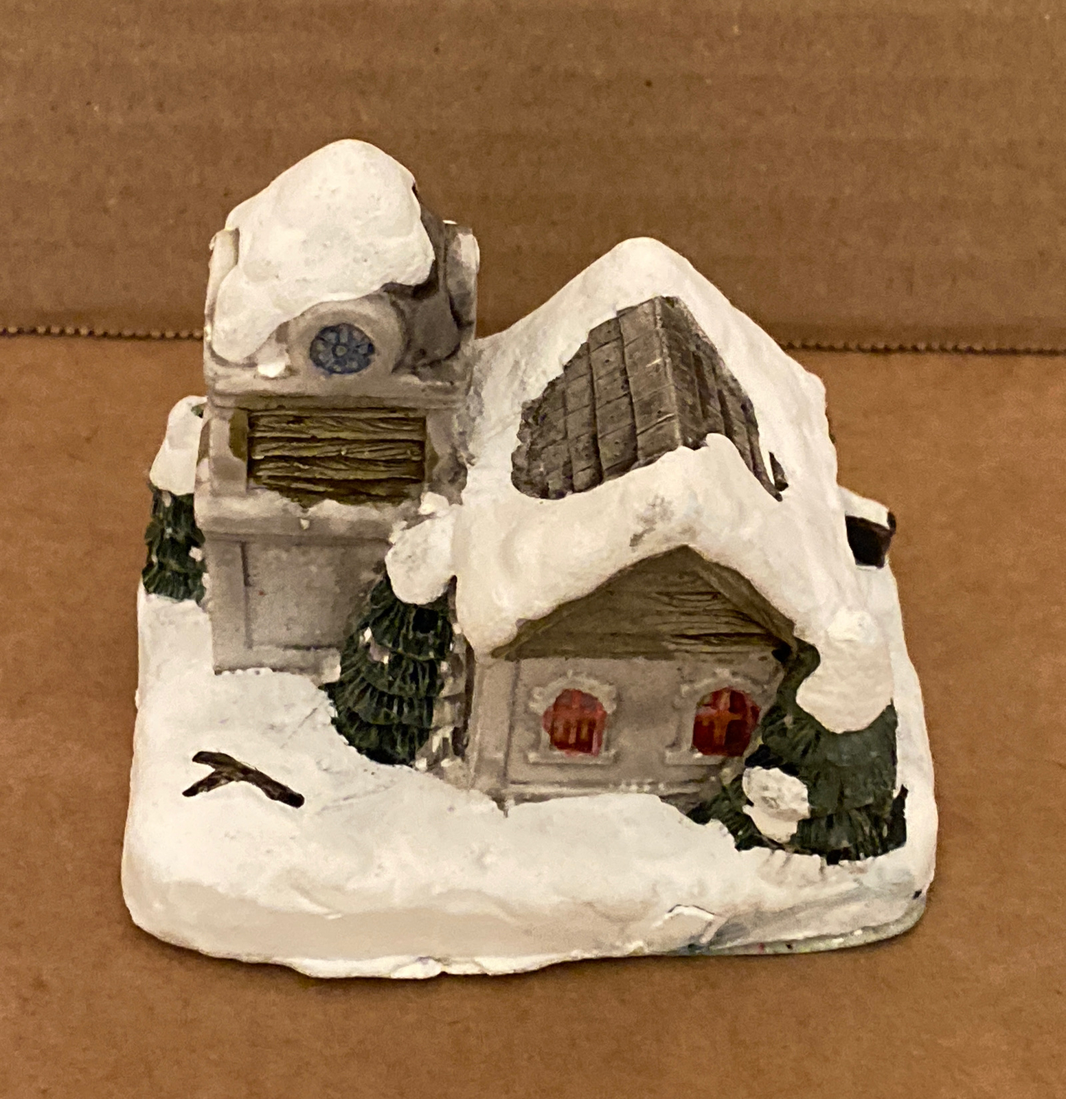 RSVP The American Rustic Series Country CHURCH Christmas Village, 2.75”L x2.25”W