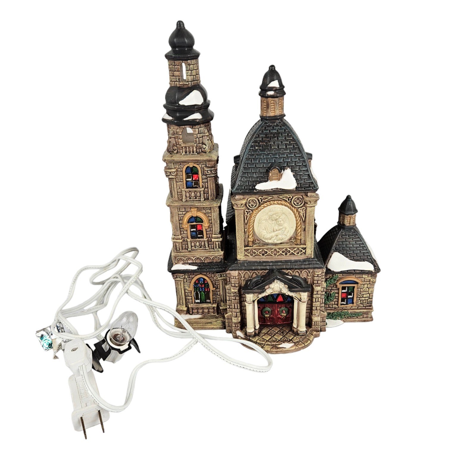 O’WELL Heartland Valley Village Deluxe Lighted Church 1999 Christmas w/ cord