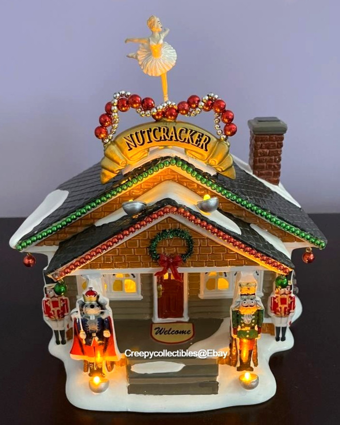 Dept 56 Christmas Village The Nutcracker House-Lights & Animated- Rare see video