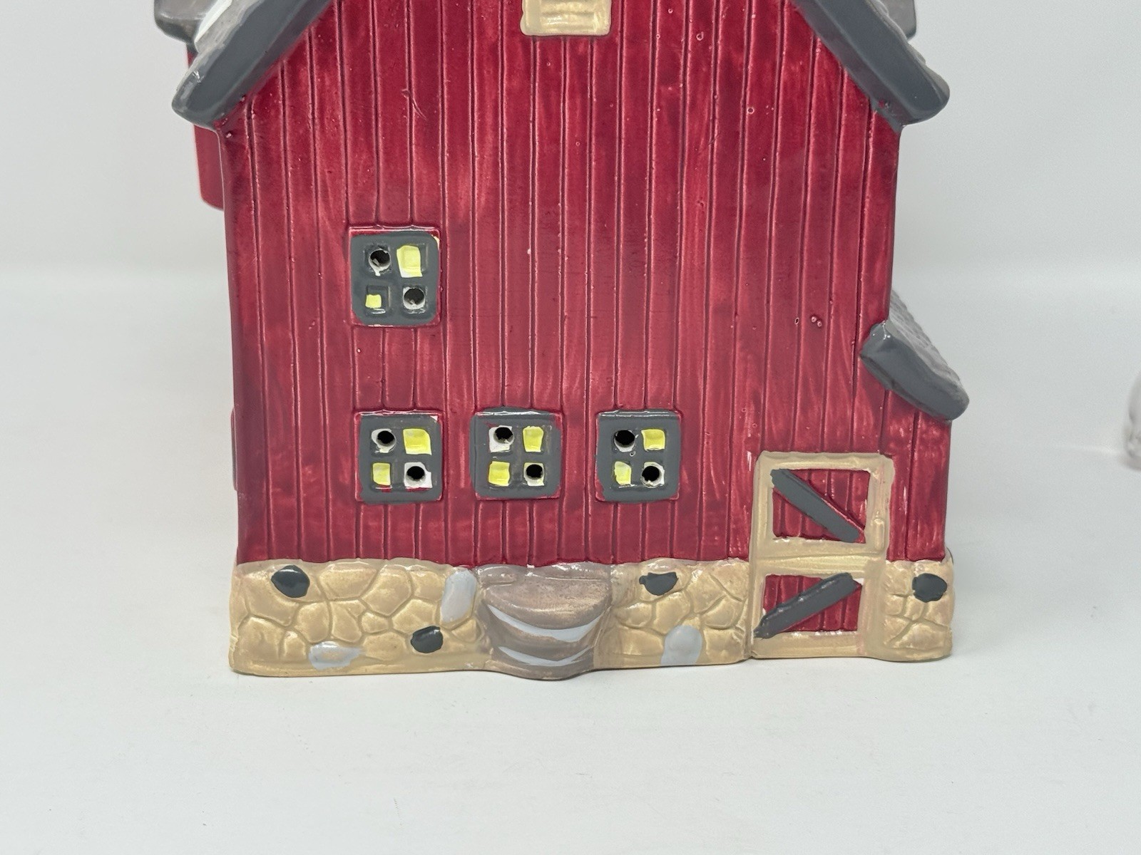 Dept 56 Snow Village 1987 RED BARN #50814 Retired 1988 With Light No Box Read