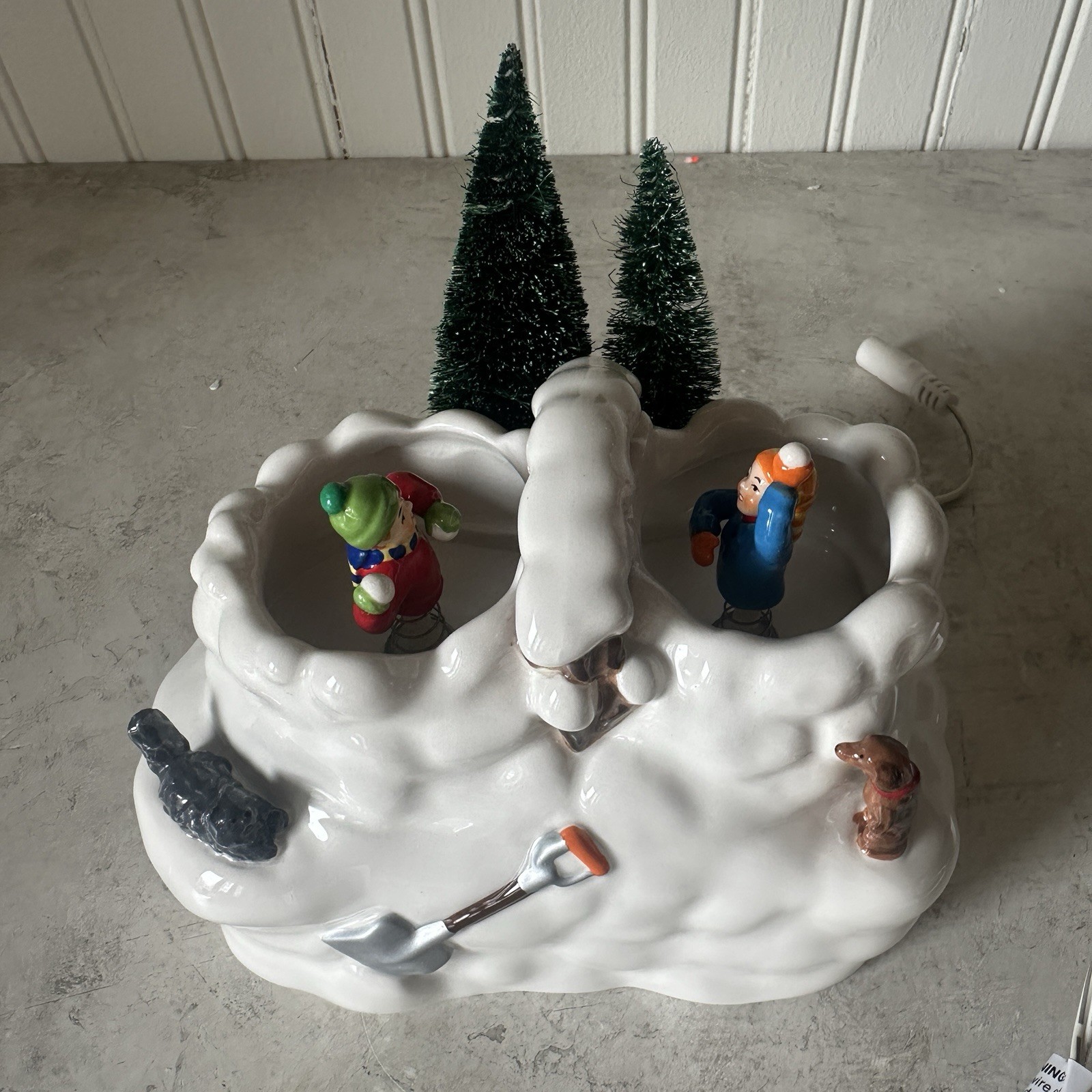 Dept 56 Rare Animated Snowball Fight 4020242 Snow Village Accessories New Unused