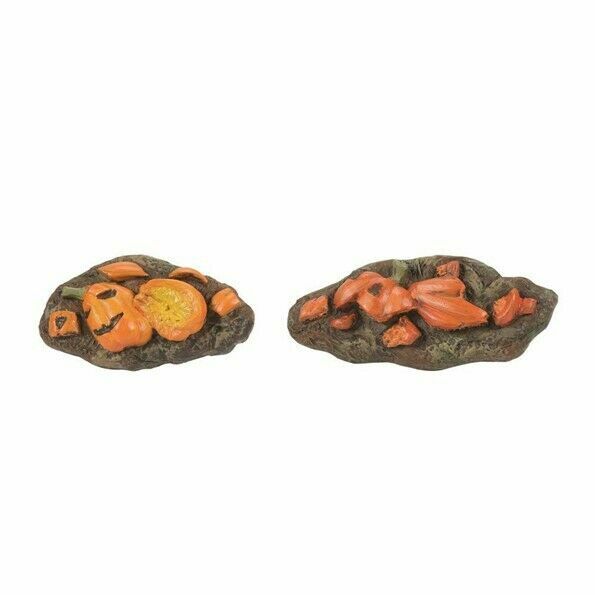 Dept 56 PUMPKINS, NOVEMBER 1ST SET OF 2 Halloween Village 6007709 NEW 2021