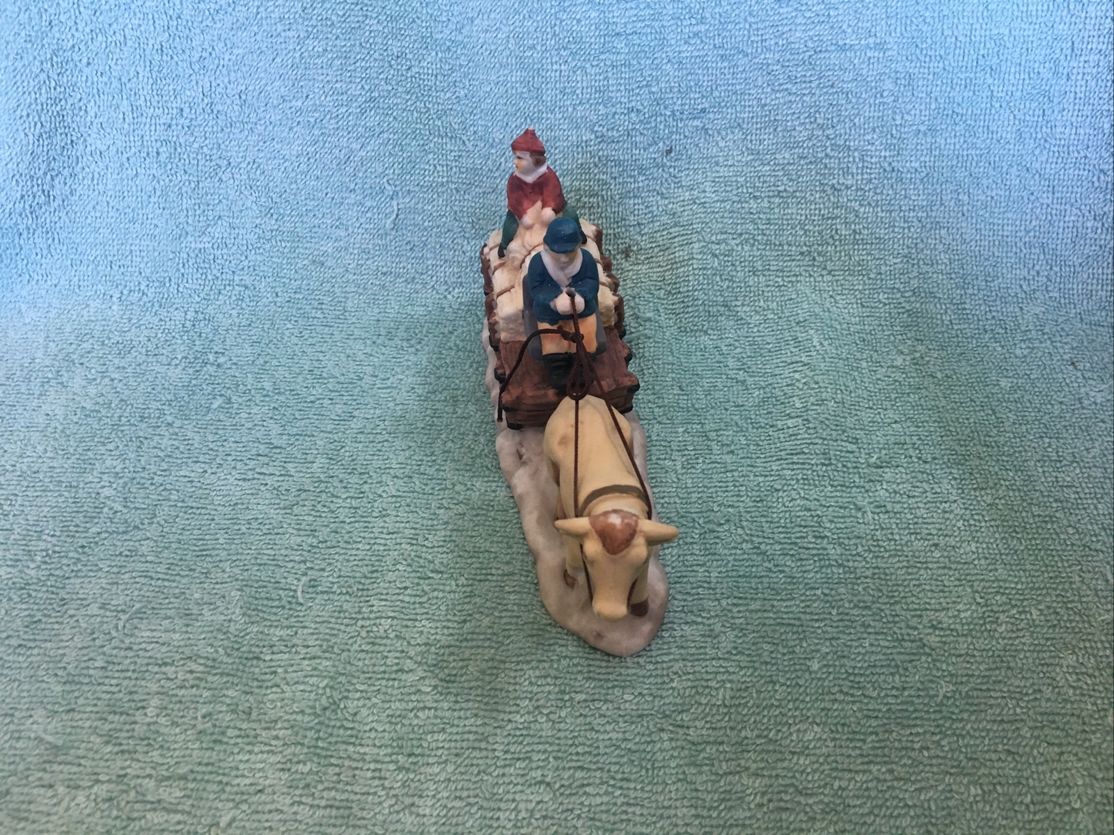 Christmas Collection Bull Pulling Sled Christmas From Franks Nursery