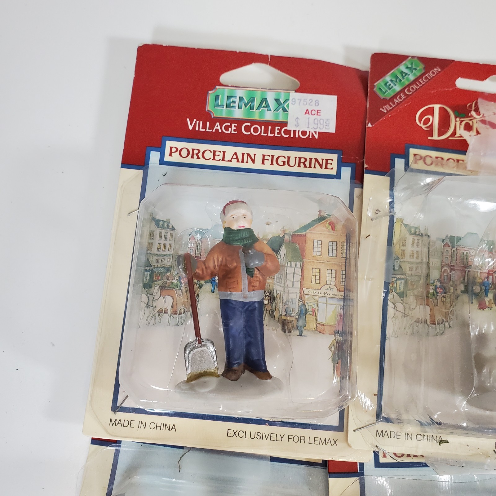 Lot 6 Lemax Christmas Village Porcelain Figurines Children Carolers Vintage