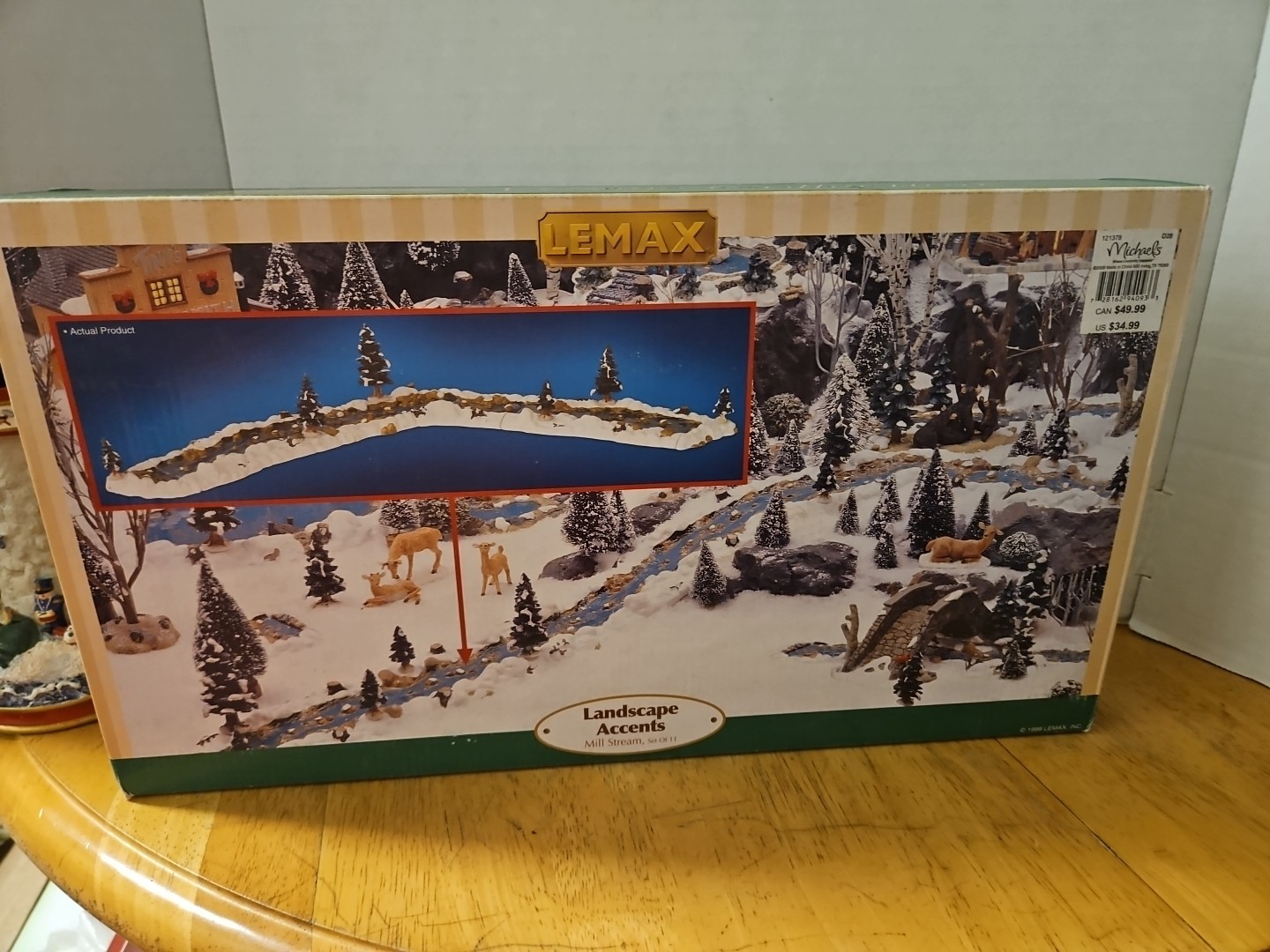 Lemax Landscape Accents Mill Stream With Box Resin Extendable #94403A 1999 Vtg.
