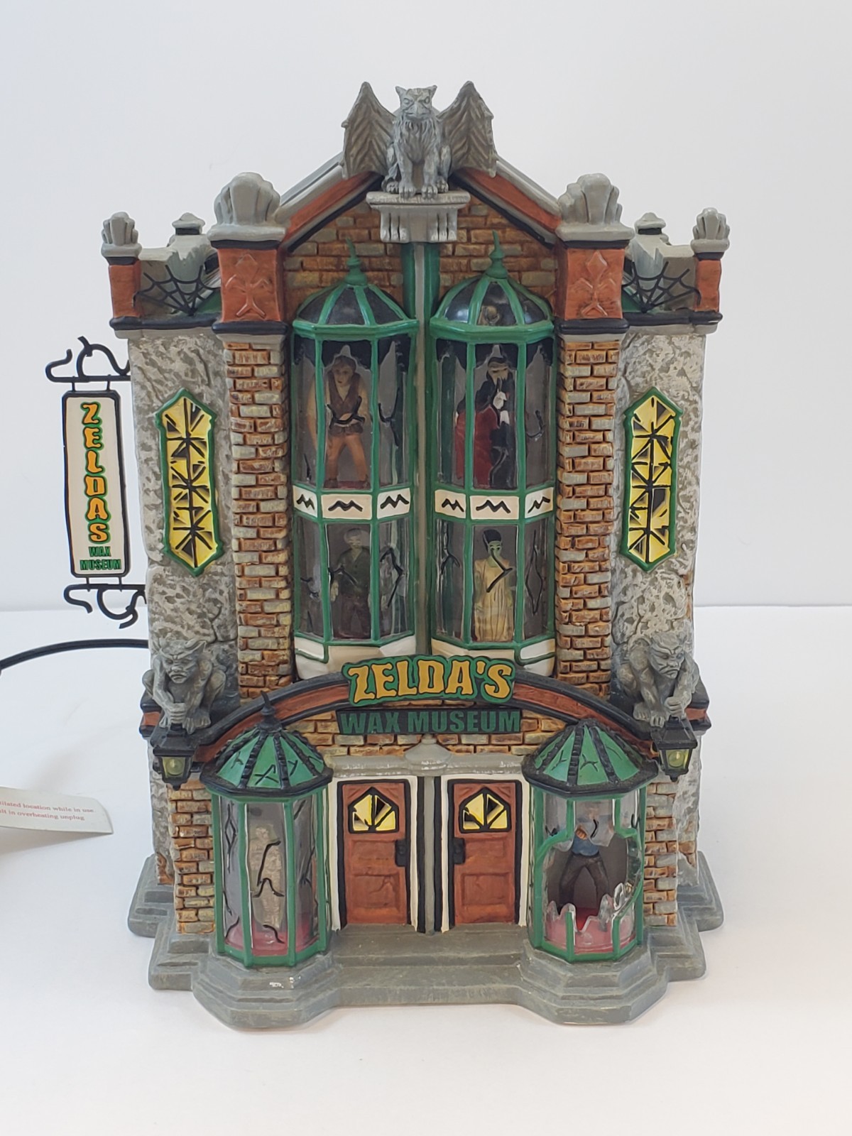Dept 56 Halloween Zelda’s Wax Museum Lighted Building #56.54605 No Box