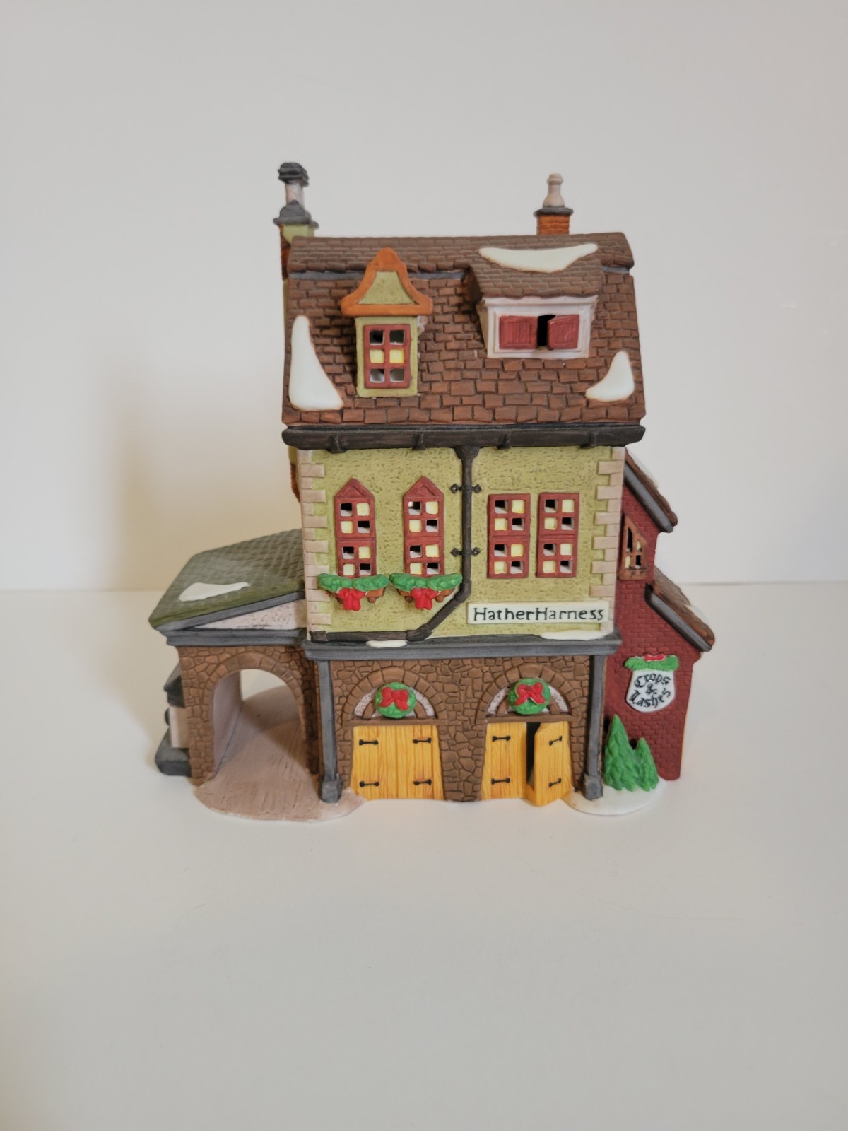 Department 56 Dickens’ Village Hather Harness with Box! Nice! 1994