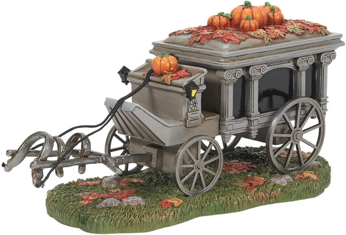 Snow Village Accessories Halloween Disneyland the Haunted Mansion Hearse Figurin