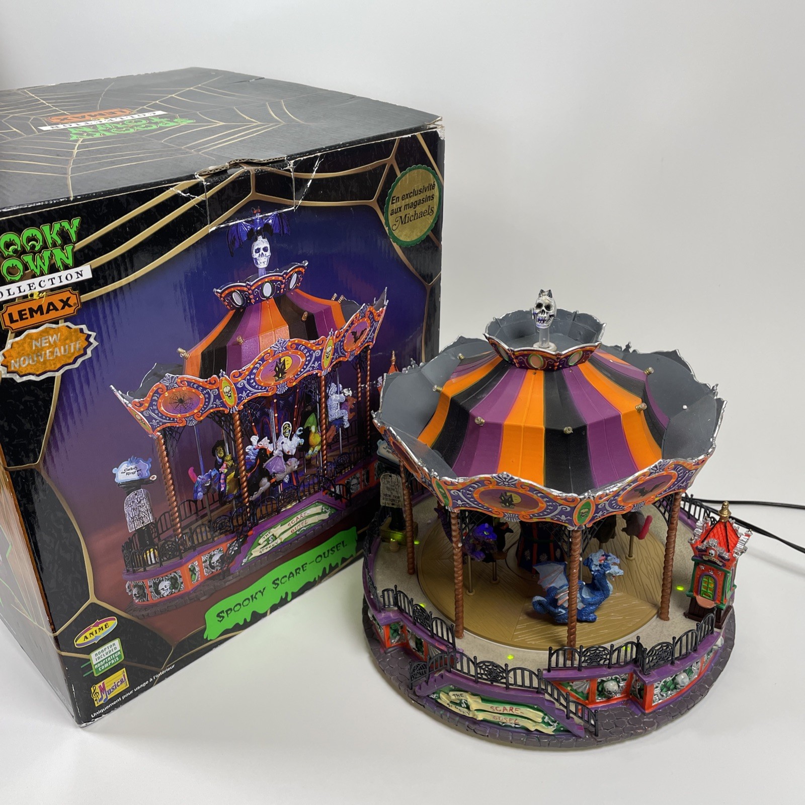 Lemax Spooky Town Spooky Scare-Ousel Halloween Decoration 2007 #74667M *Read