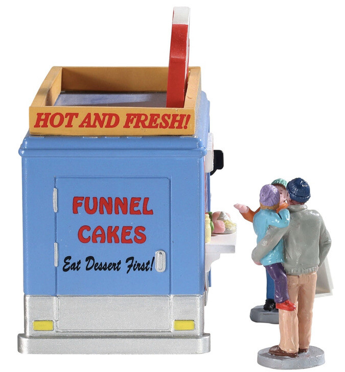 Lemax Funnel Cakes Food Truck Holiday Village Train Carnival 3 Piece Set