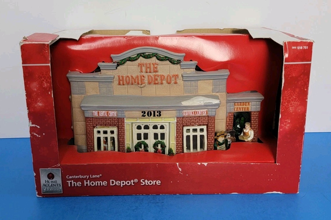 Vintage 2013 Home Depot Christmas Accessory Village Store