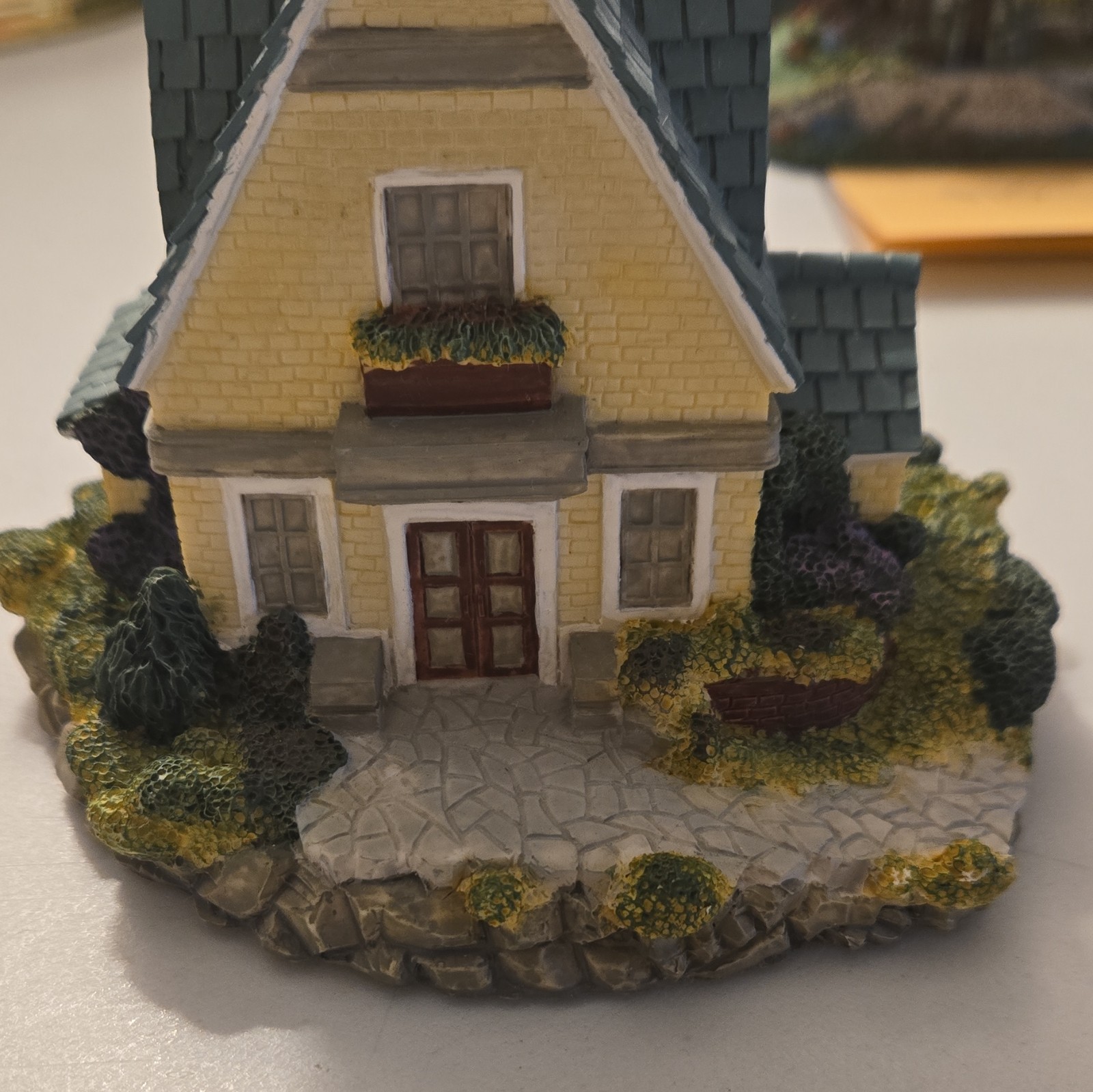 Olde England’s Classic Cottages Yorkshire House Painted Porcelain 1990s