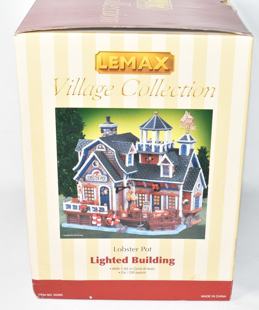 Lemax Plymouth Corners Lobster Pot 55265 Christmas Village Seafood Restaurant