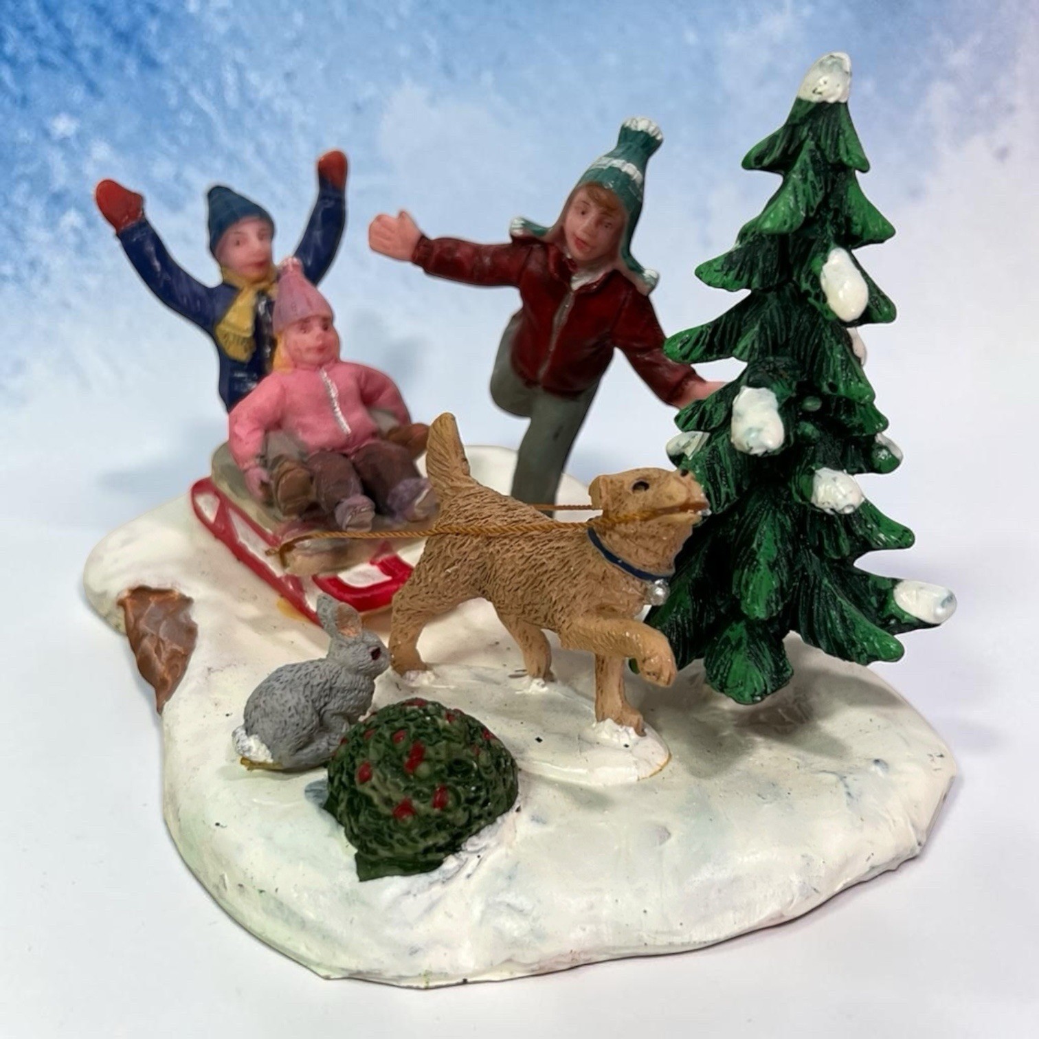Lemax Village Collection Table Decor ‘Rover Takes Charge’ 2010