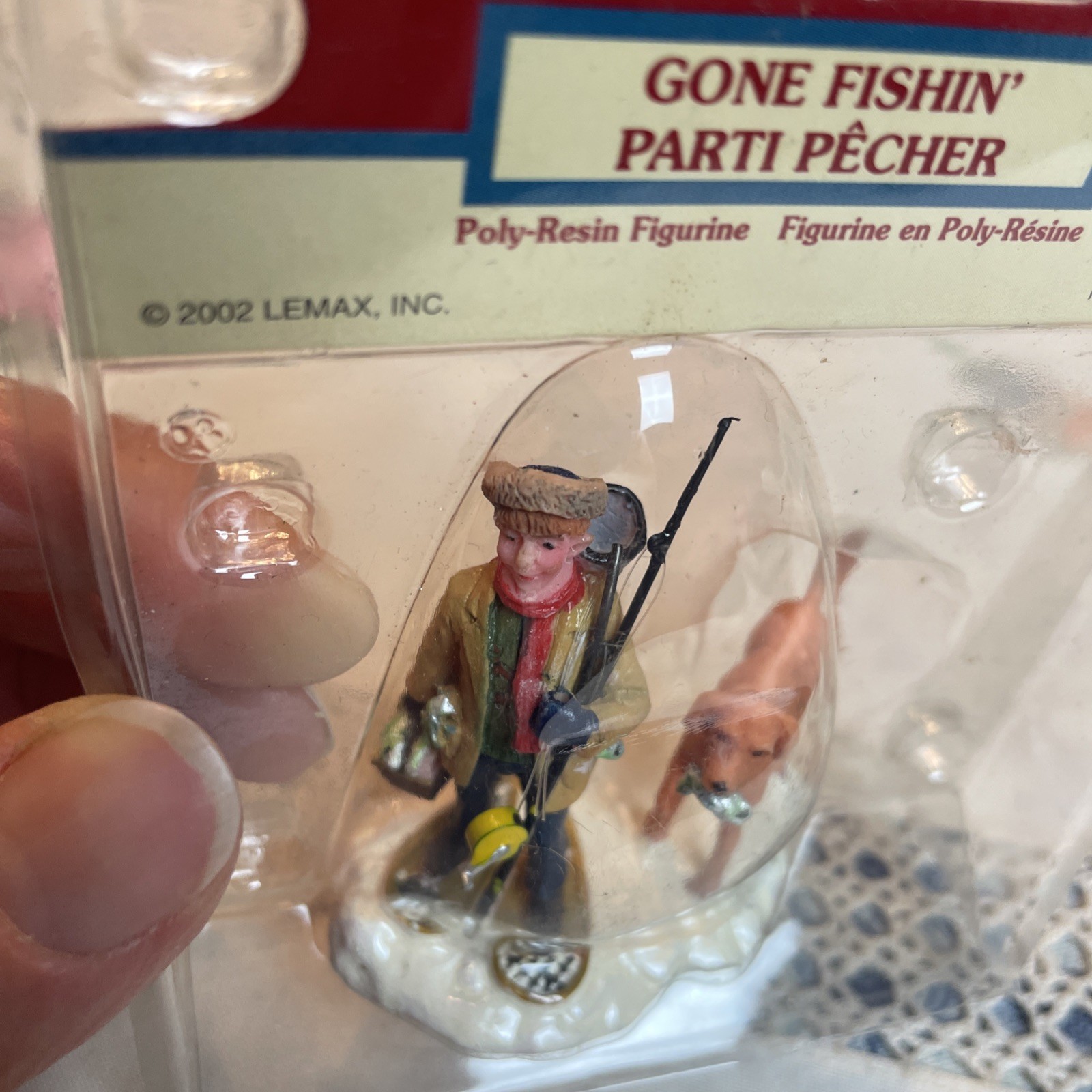 Lemax Gone Fishin’ Town Village Christmas Accessory #22573A RETIRED 2002
