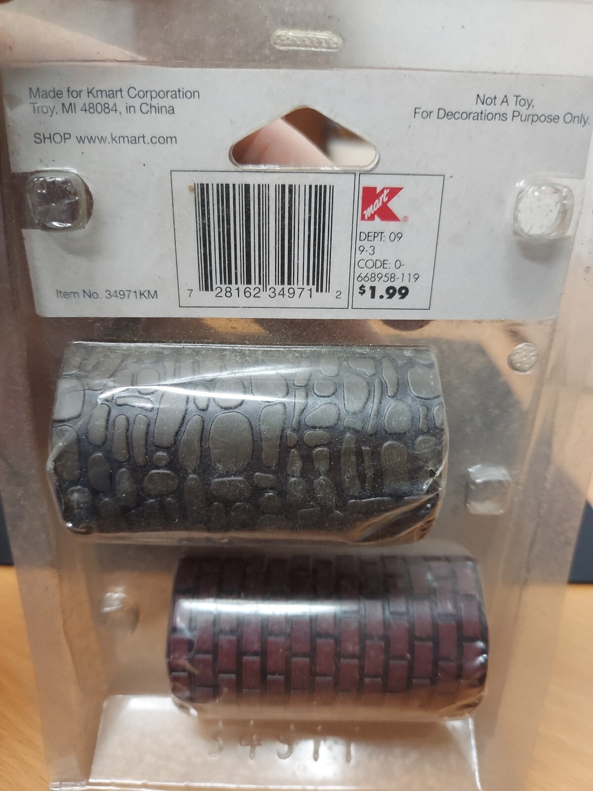 2003 Lemax Brick & Pebble Roads Coventry Cove Village Accessories Set of 2