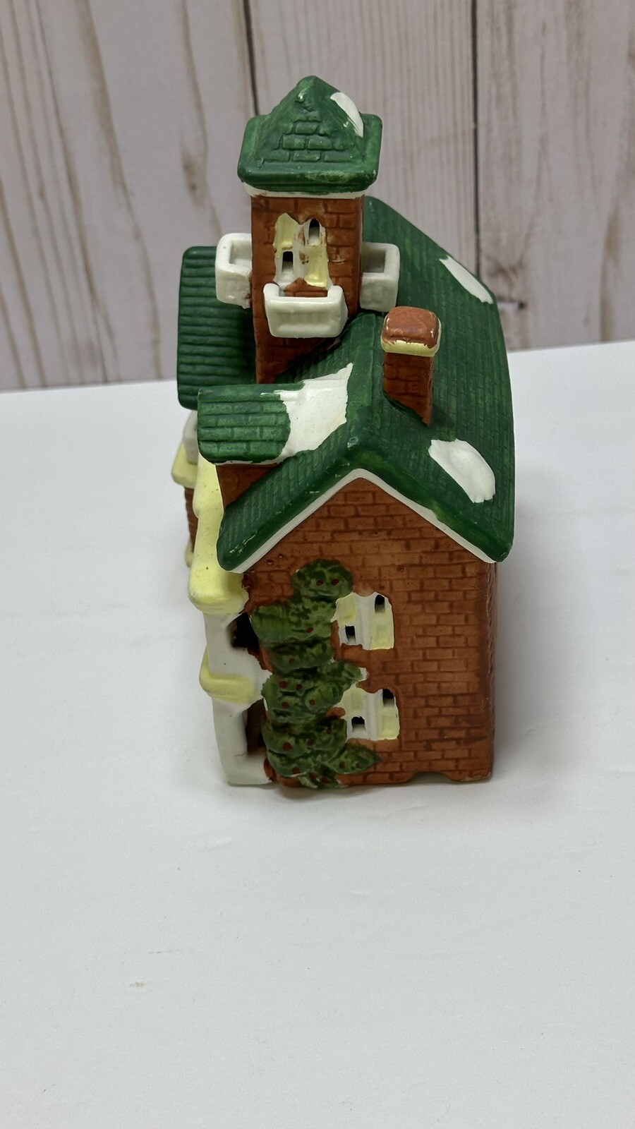 Vintage Christmas Holiday 1995 Santa’s Best Village Victorian Double Porch House