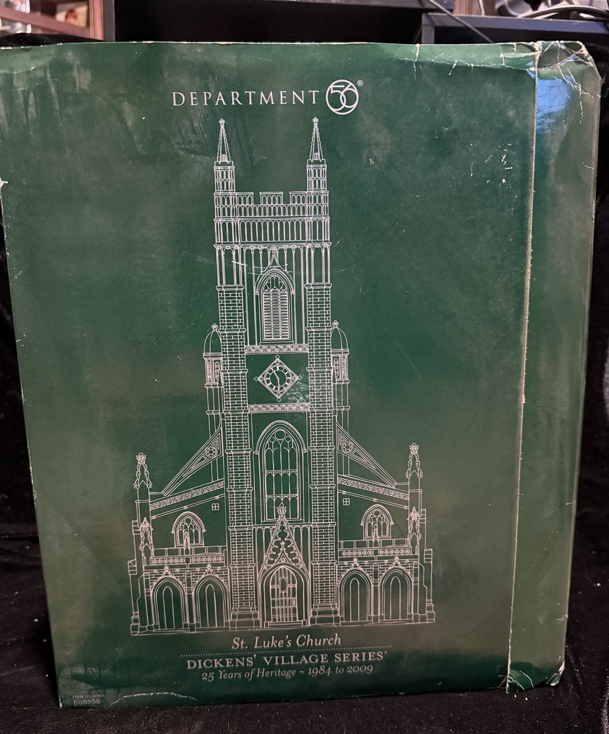 Dept 56 Dickens Village 25th Anniversary Series St Luke’s Church Rare