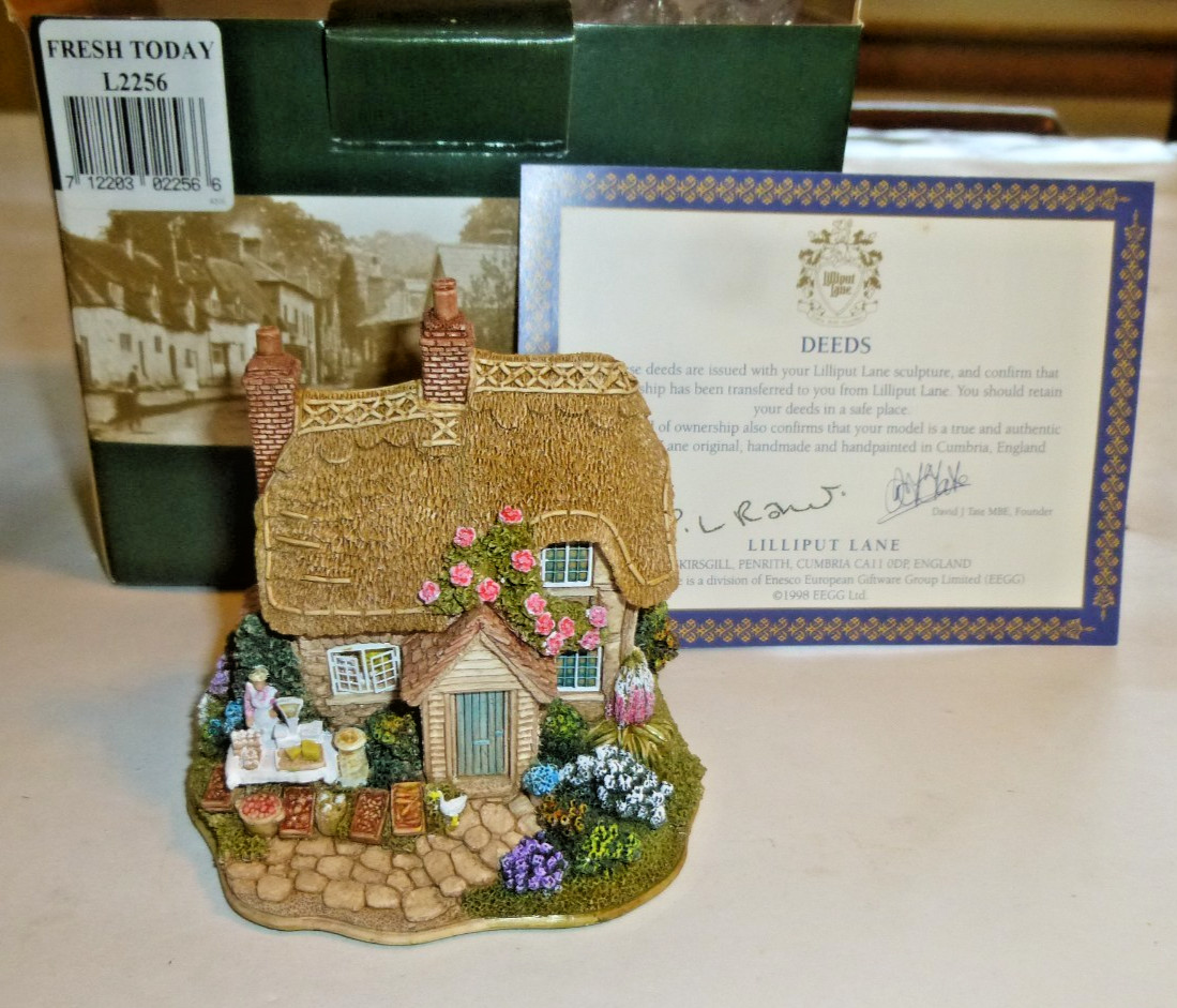 Lilliput Lane “Fresh Today”, 1999/2000 Collectors Club With Box and DEED