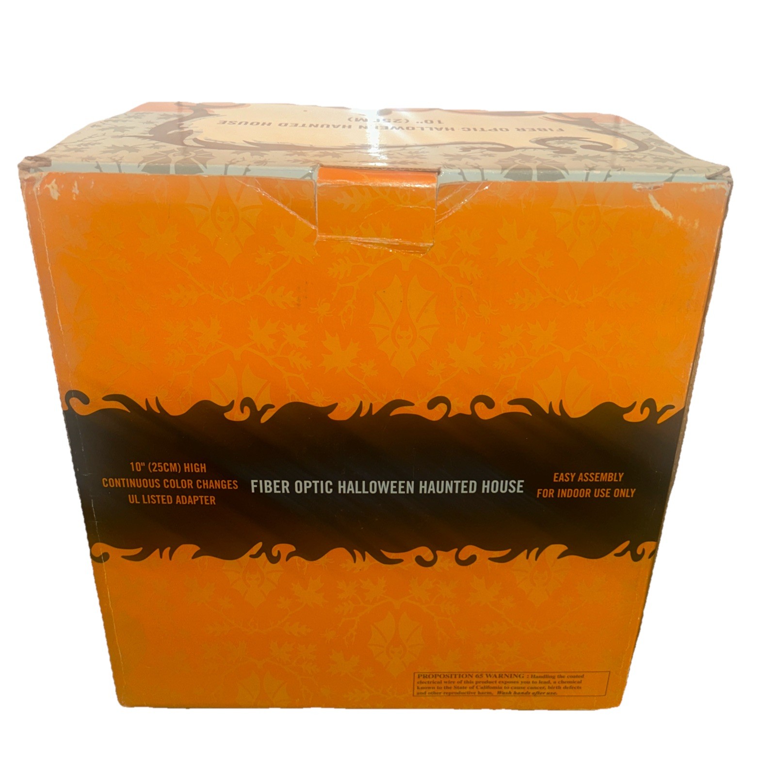 Fiber Optic Halloween Haunted House 10’’ Friday The 31st Box Spin Pumpkin Works