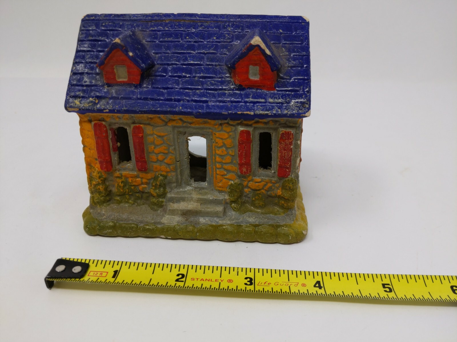 1930s Putz House Vintage Christmas Decoration Made in Japan Cottage Hand Painted