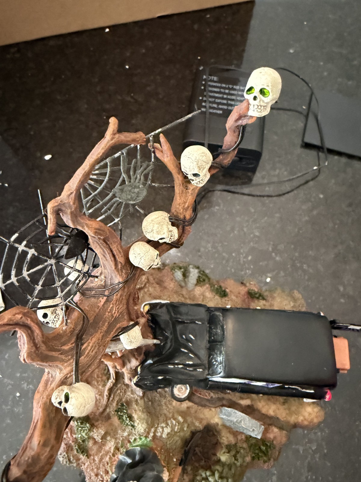 Dept 56 Haunted Hearse Halloween Village Accessory Works In Box Retired
