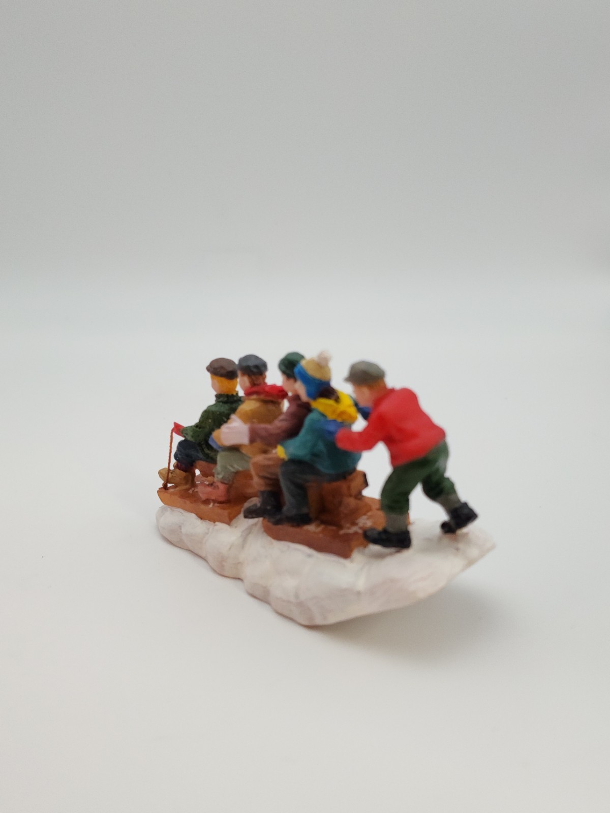 Christmas Village Accessories Here We Go Sledding Lemax Village Holiday Decor