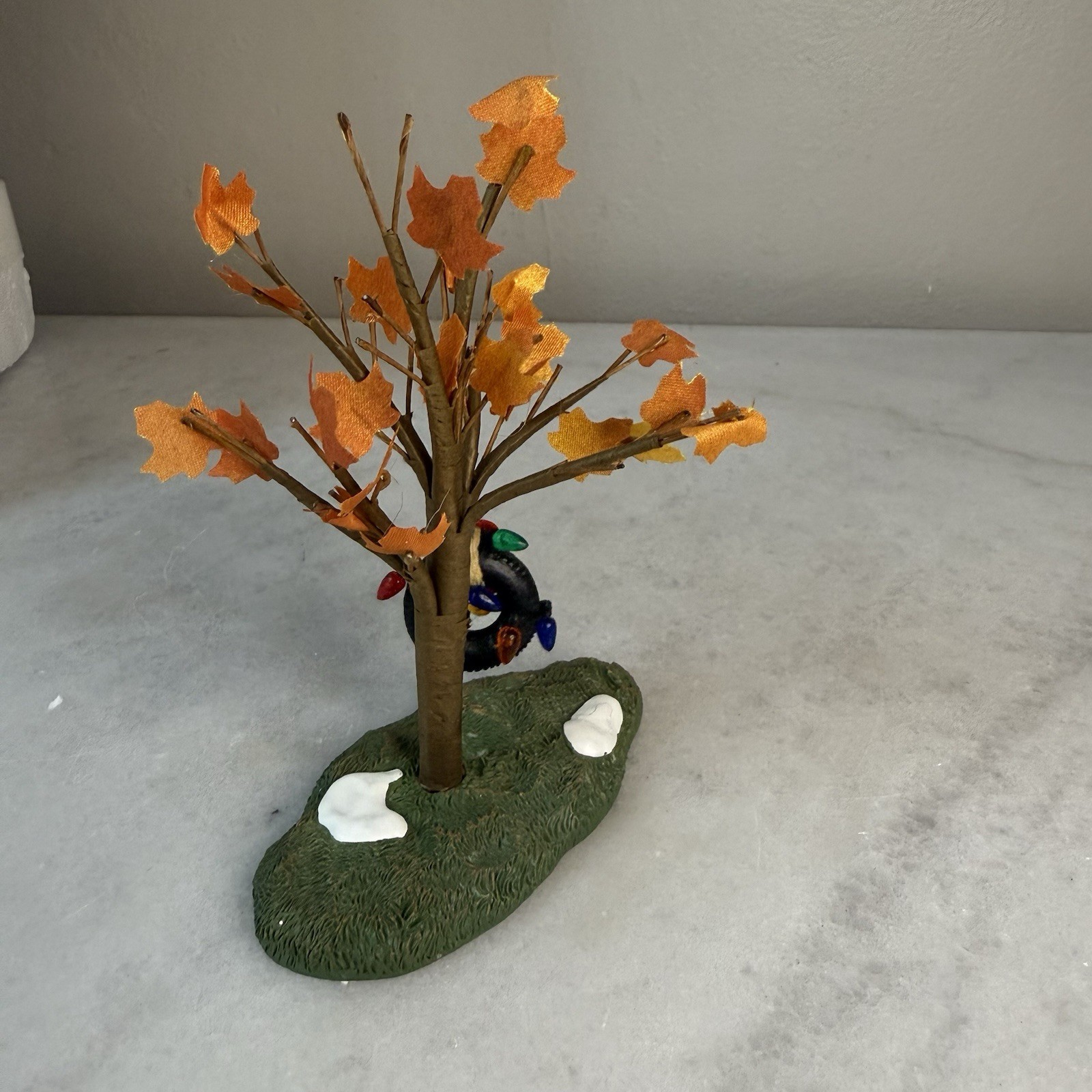 Department 56 Woodland Holiday Light Tire Swing Oak Tree #4057596 Autumn Winter