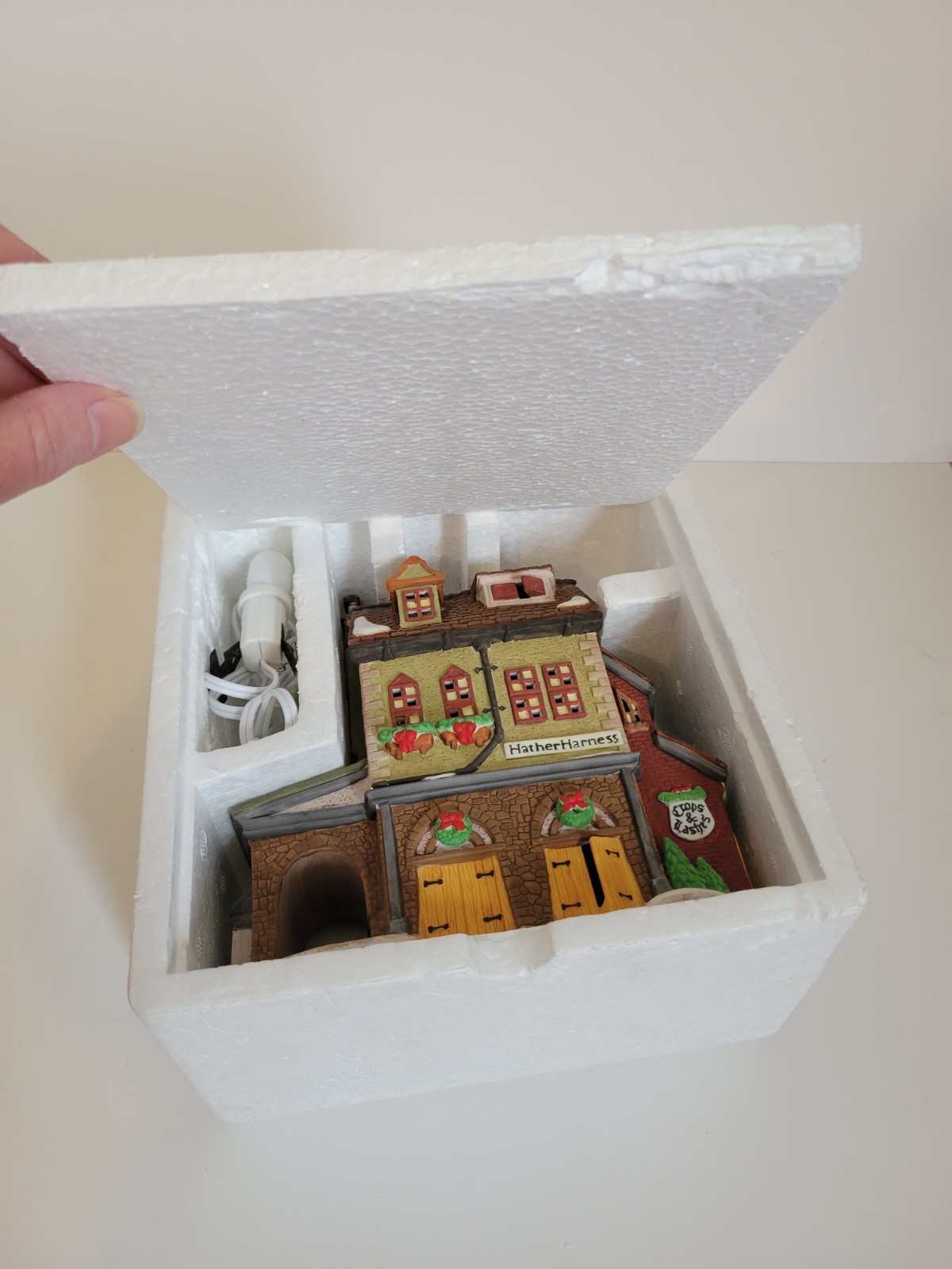 Department 56 Dickens’ Village Hather Harness with Box! Nice! 1994