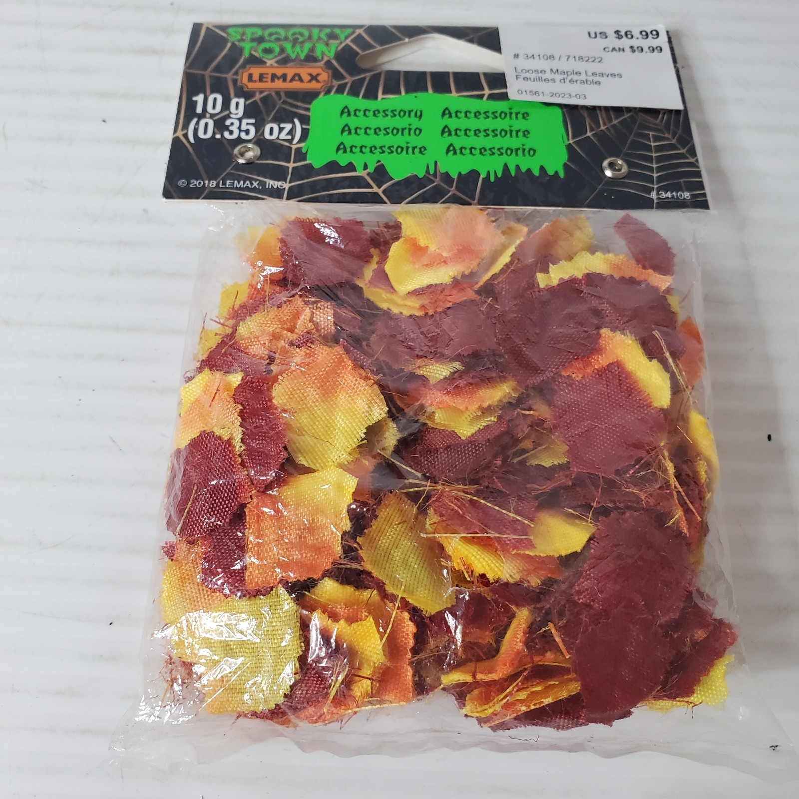 Lemax Spooky Town Autumn Fall Leaves New Sealed Pack