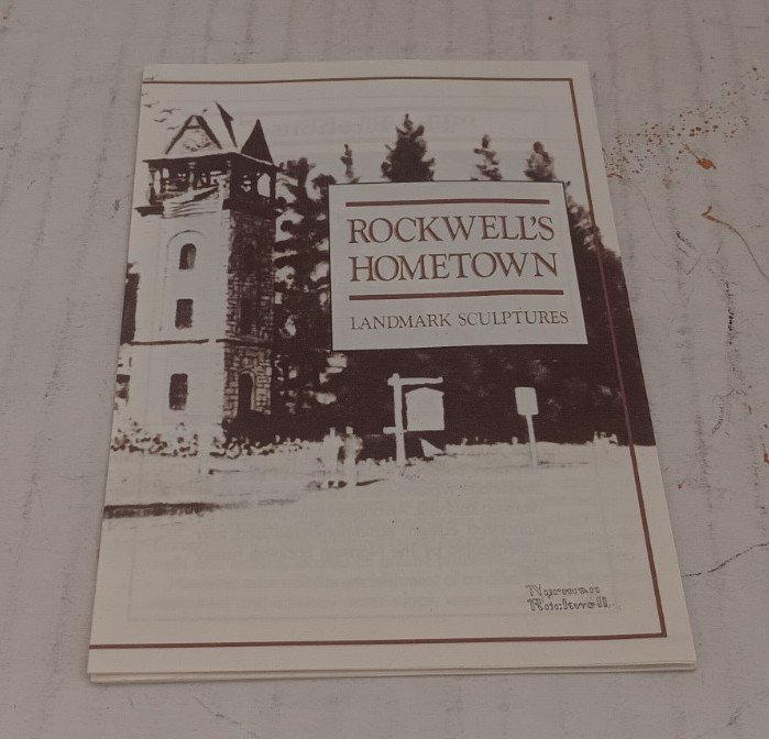 Norman Rockwell’s Main Street Rockwell “The Bank” Christmas Village 1988 #82126