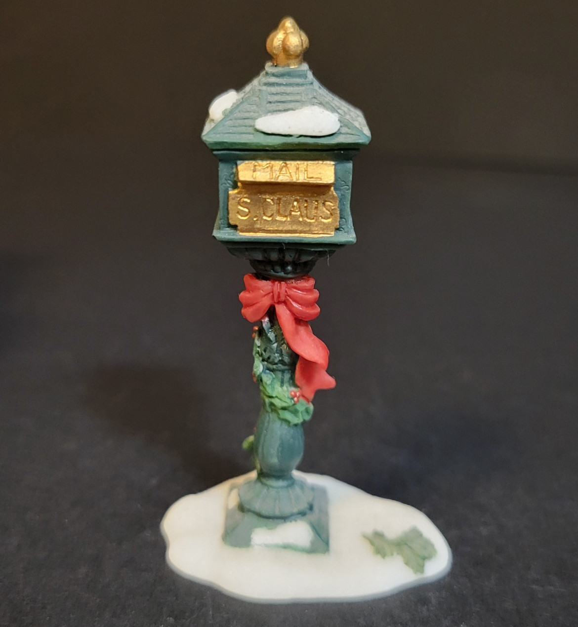 Holiday Time Santas Workbench Christmas Village Santa Claus Mailbox Postbox