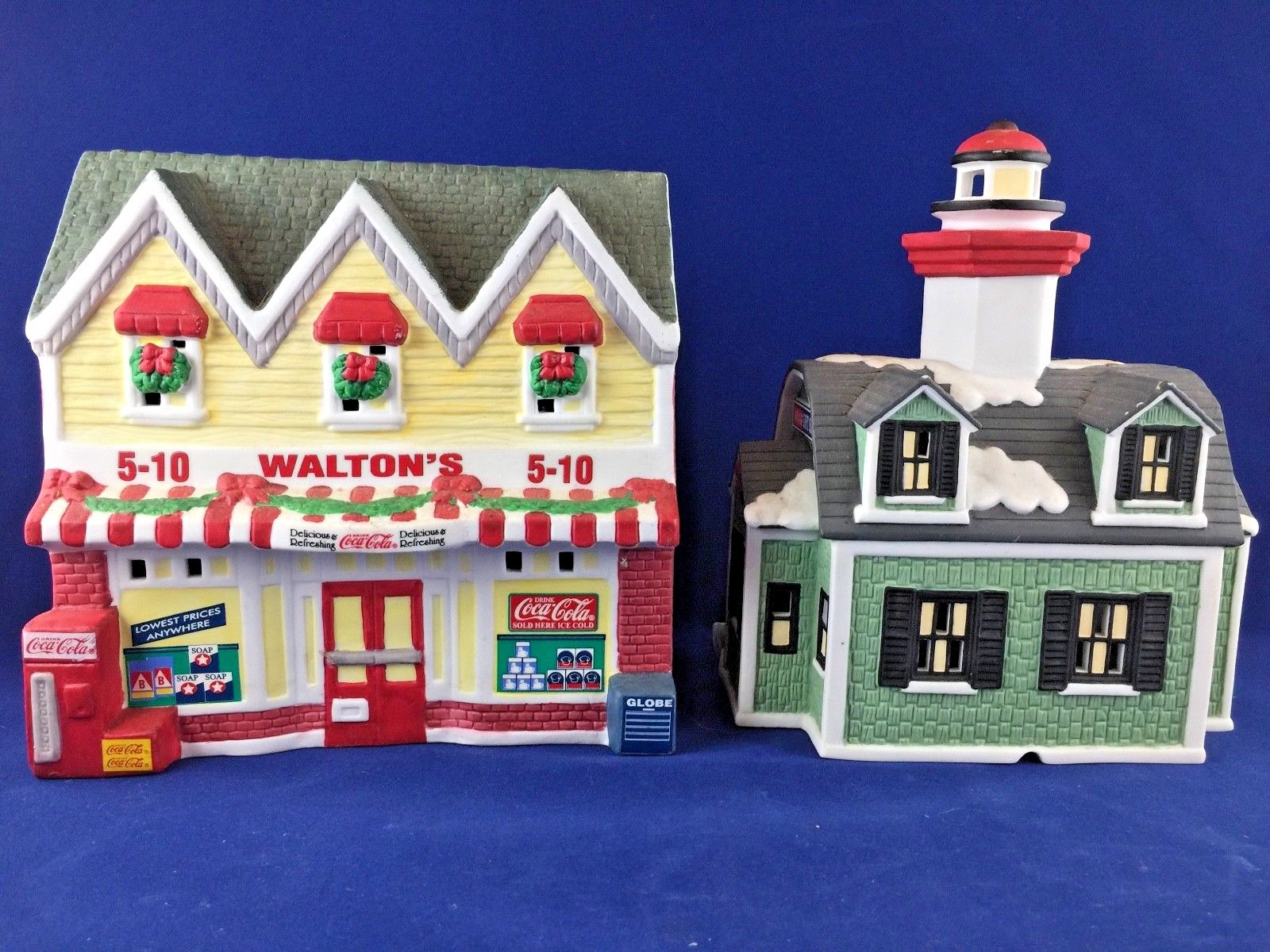 Coca-Cola Town Square Collection 1996 Walton’s 5 10 – 2000 Lighthouse Gift Shop