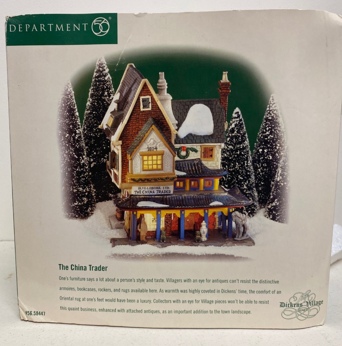 Dept 56 Dickens Village The China Trader 58447 Retired