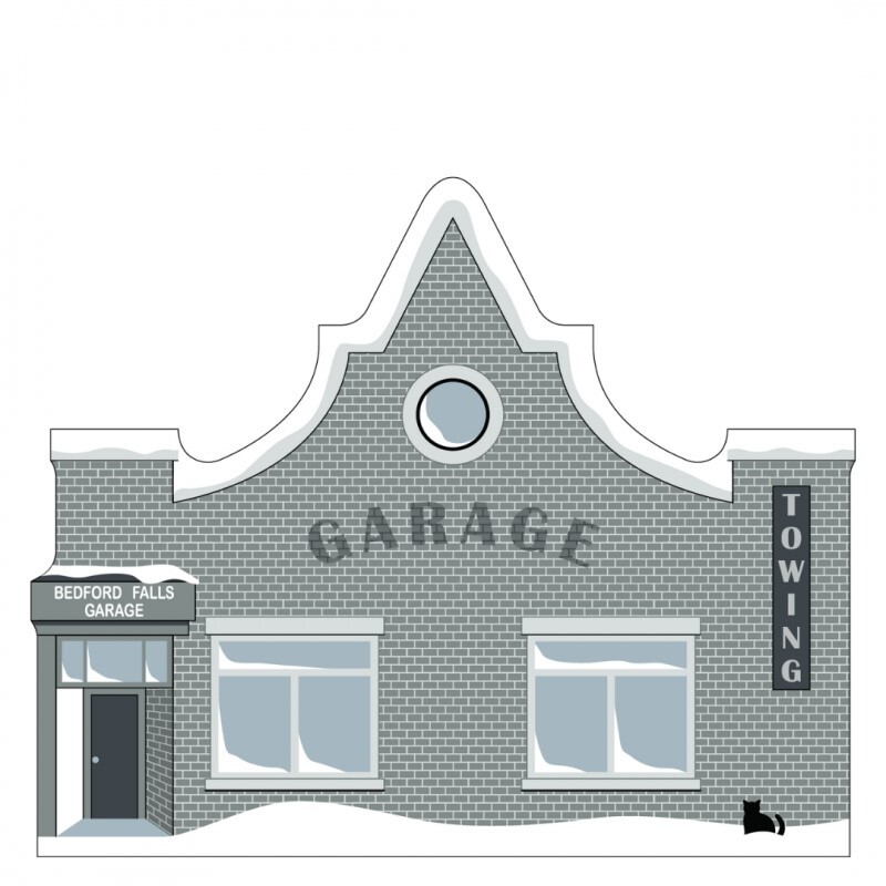 Cat’s Meow Village Christmas It’s a Wonderful Life Bedford Falls Garage #23-481