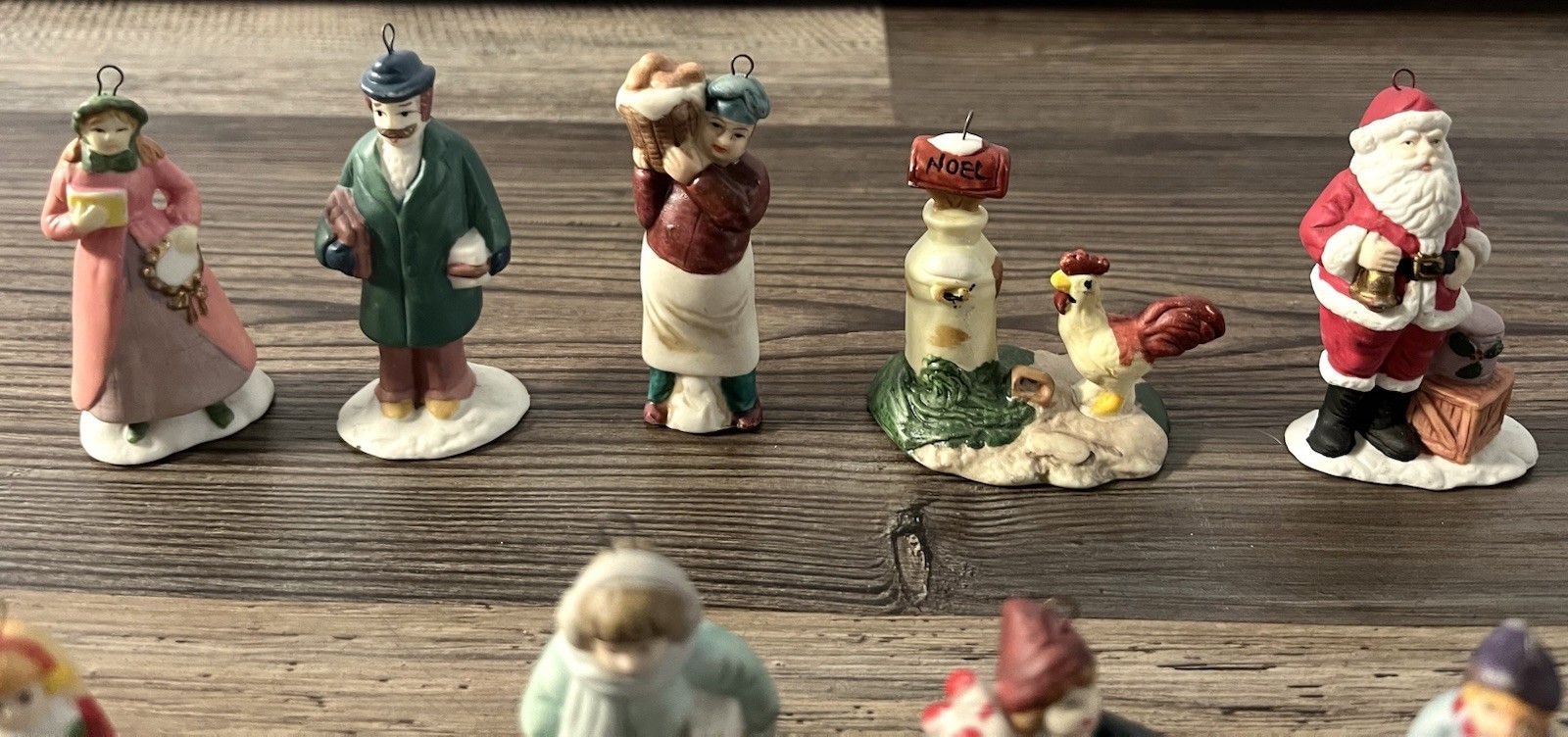 11 Christmas Village Towns People Ornament Decor Holiday Display Mini Figurines