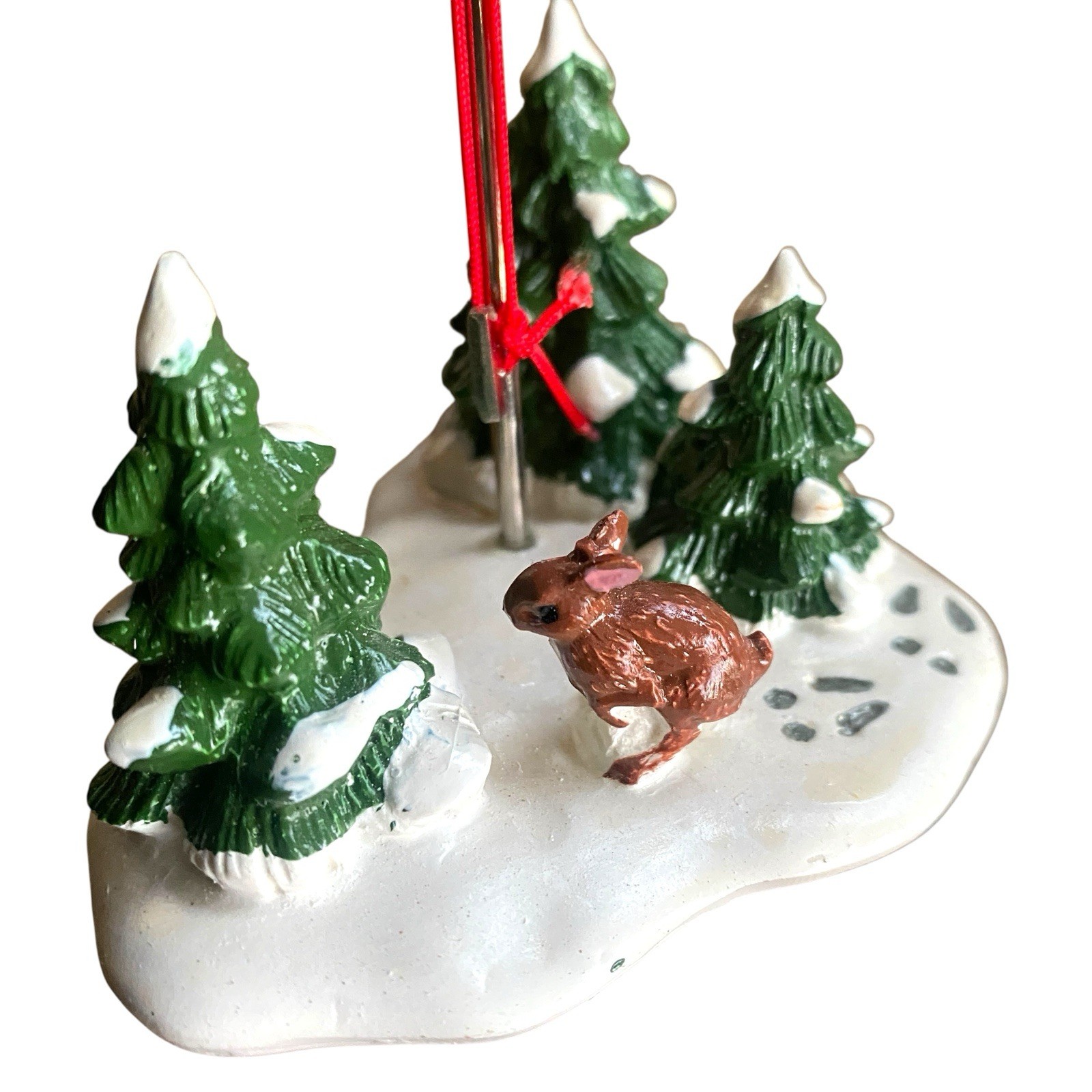 Vintage Dept 56 Snow Village Flag Pole #5177-2 Christmas Holiday. Patriotic